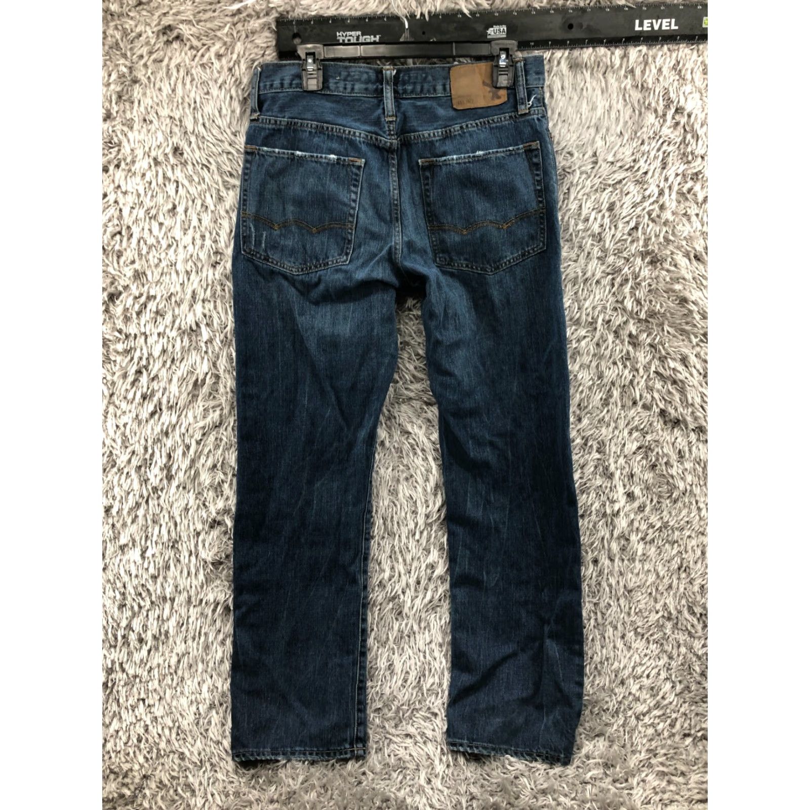 American Eagle Outfitters American Eagle Relaxed Straight Jeans Mens 31x32 Mid Rise Blue Denim Jeans Size US 31 - 7 Thumbnail