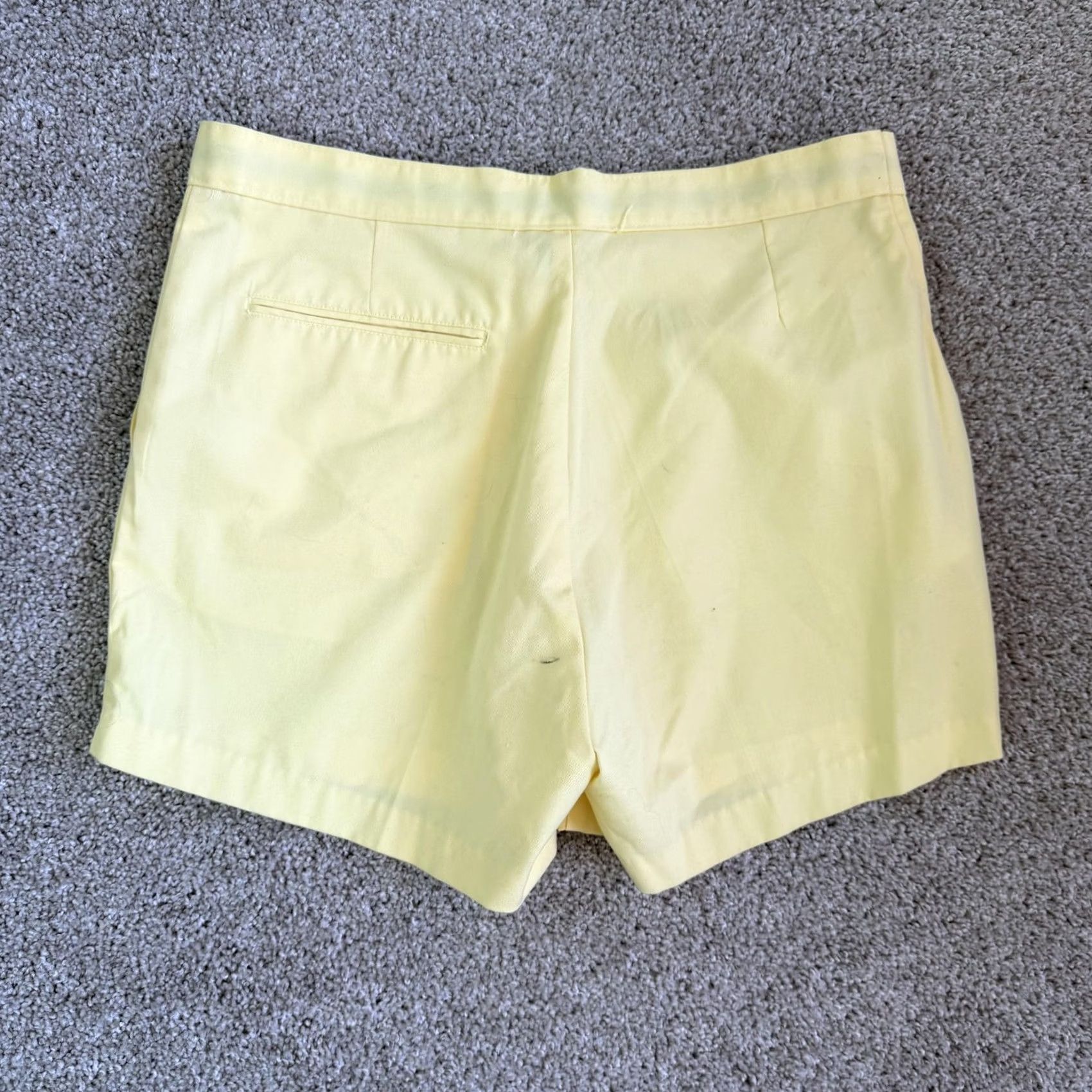 Vintage Vintage Trax Chino Shorts Mens 36 Yellow Poly Cotton Flat Front 4" Inseam Summer Size US 36 / EU 52 - 3 Thumbnail