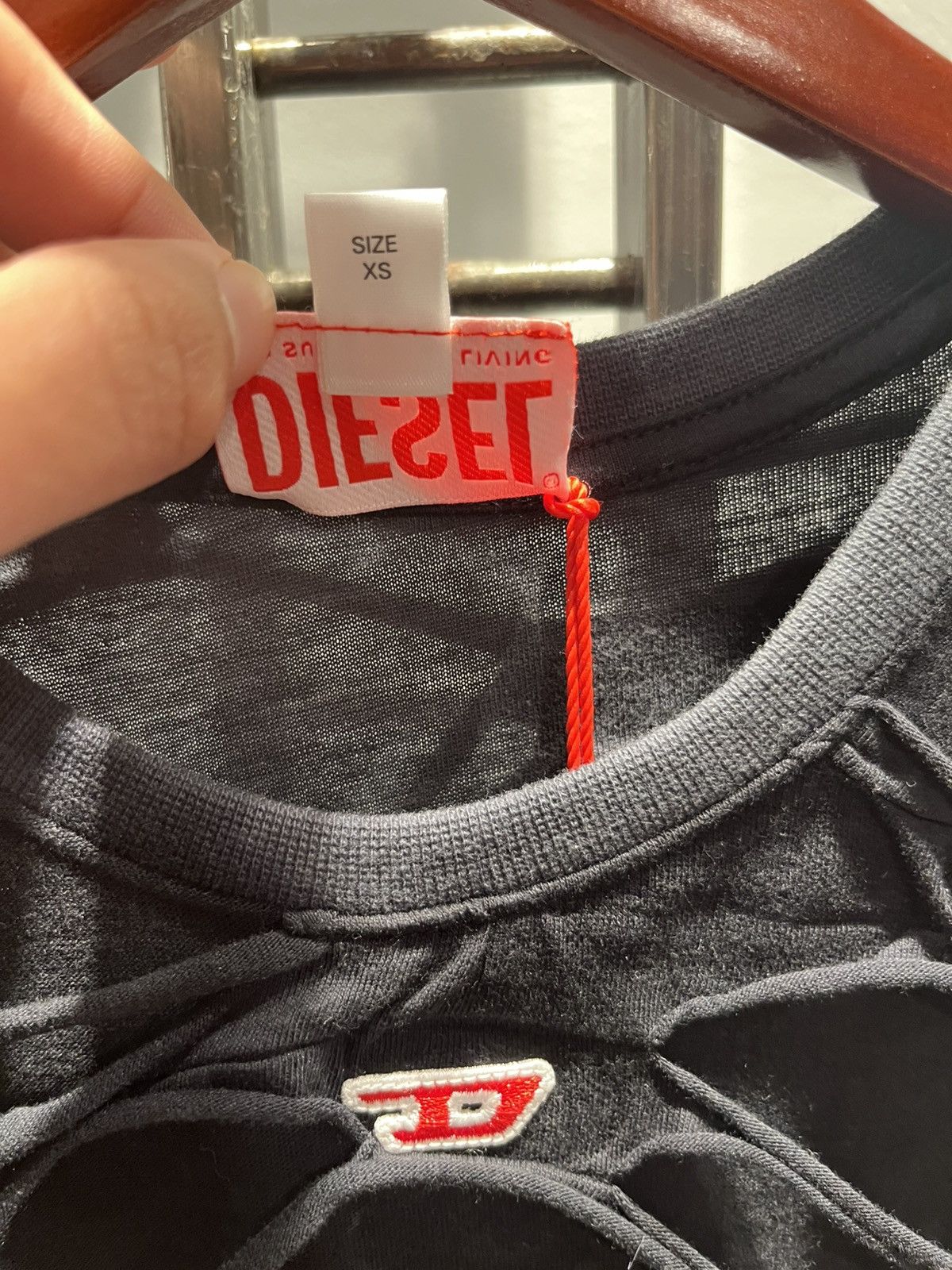 Diesel Diesel Uncutie Long P1 T Shirt Size XS / US 0-2 / IT 36-38 - 6 Thumbnail
