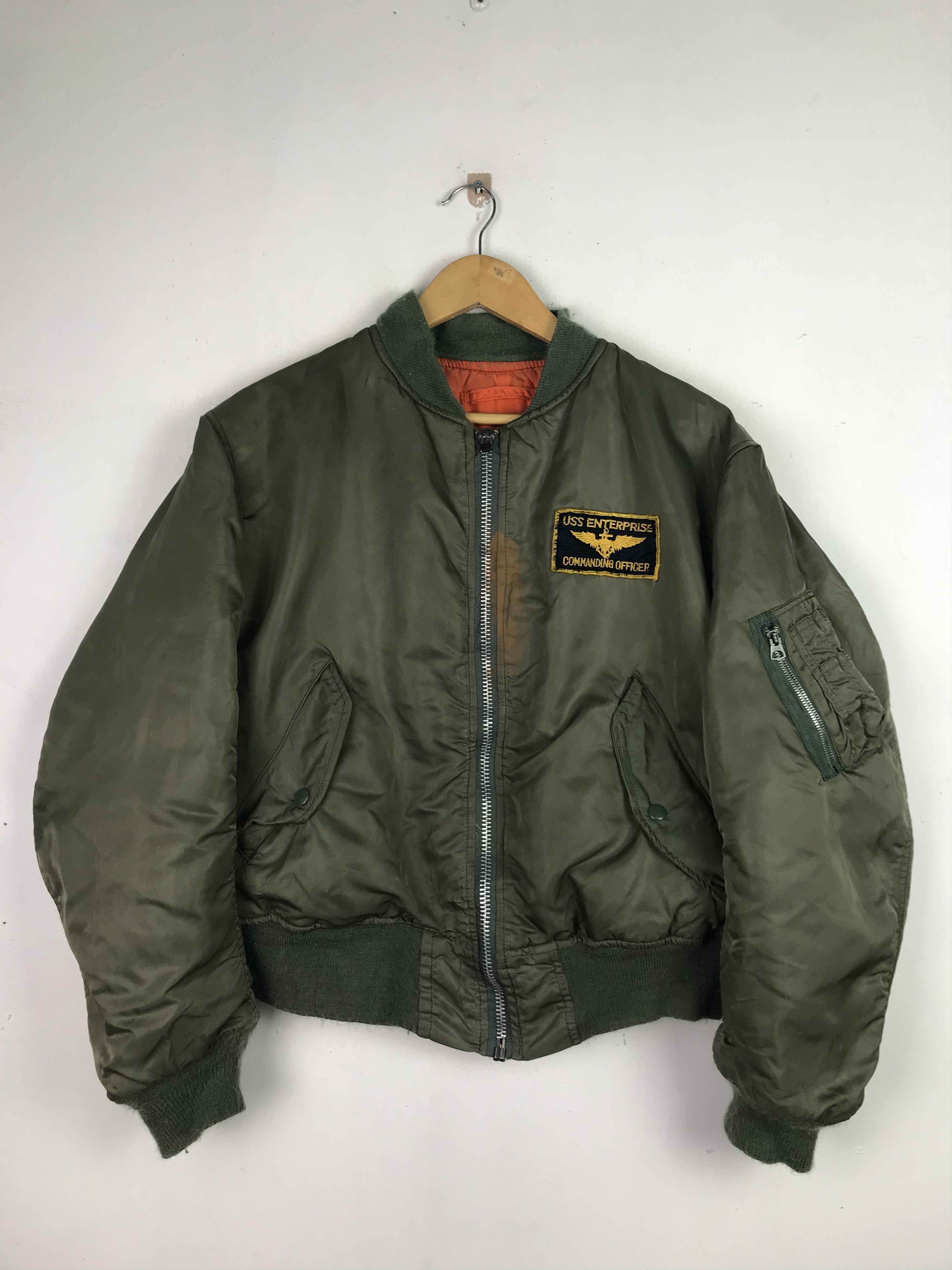 Alpha Industries × Vintage Vintage Alpha Industries Distressed Faded ...