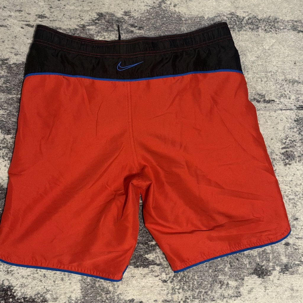 Nike Vintage Nike red swim shorts Size US 29 - 3 Thumbnail