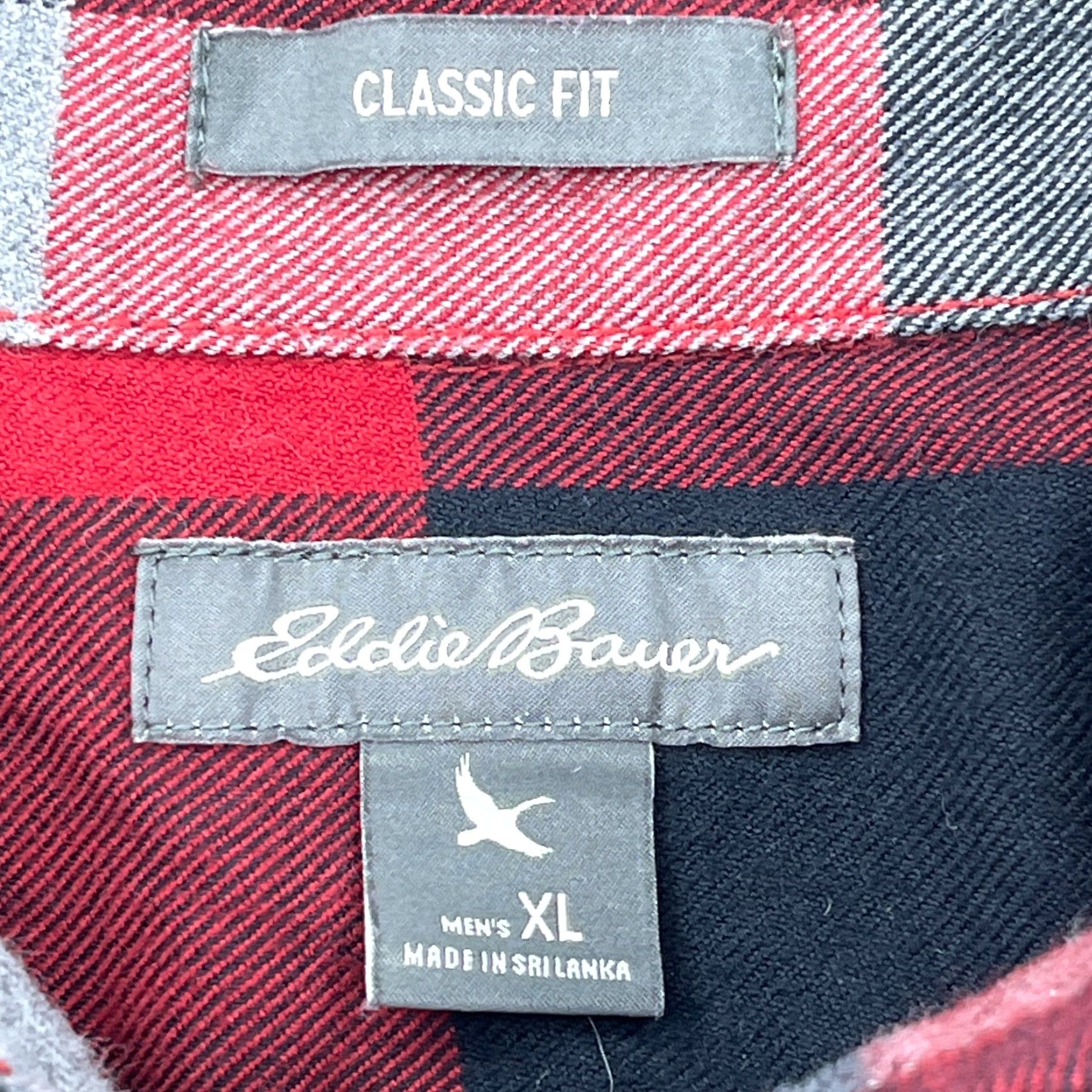 Eddie Bauer Eddie Bauer Button-Up Shirt Men XL Red Black Buffalo Plaid Classic Fit Button-Down Collar Shirt Size US XL / EU 56 / 4 - 3 Thumbnail