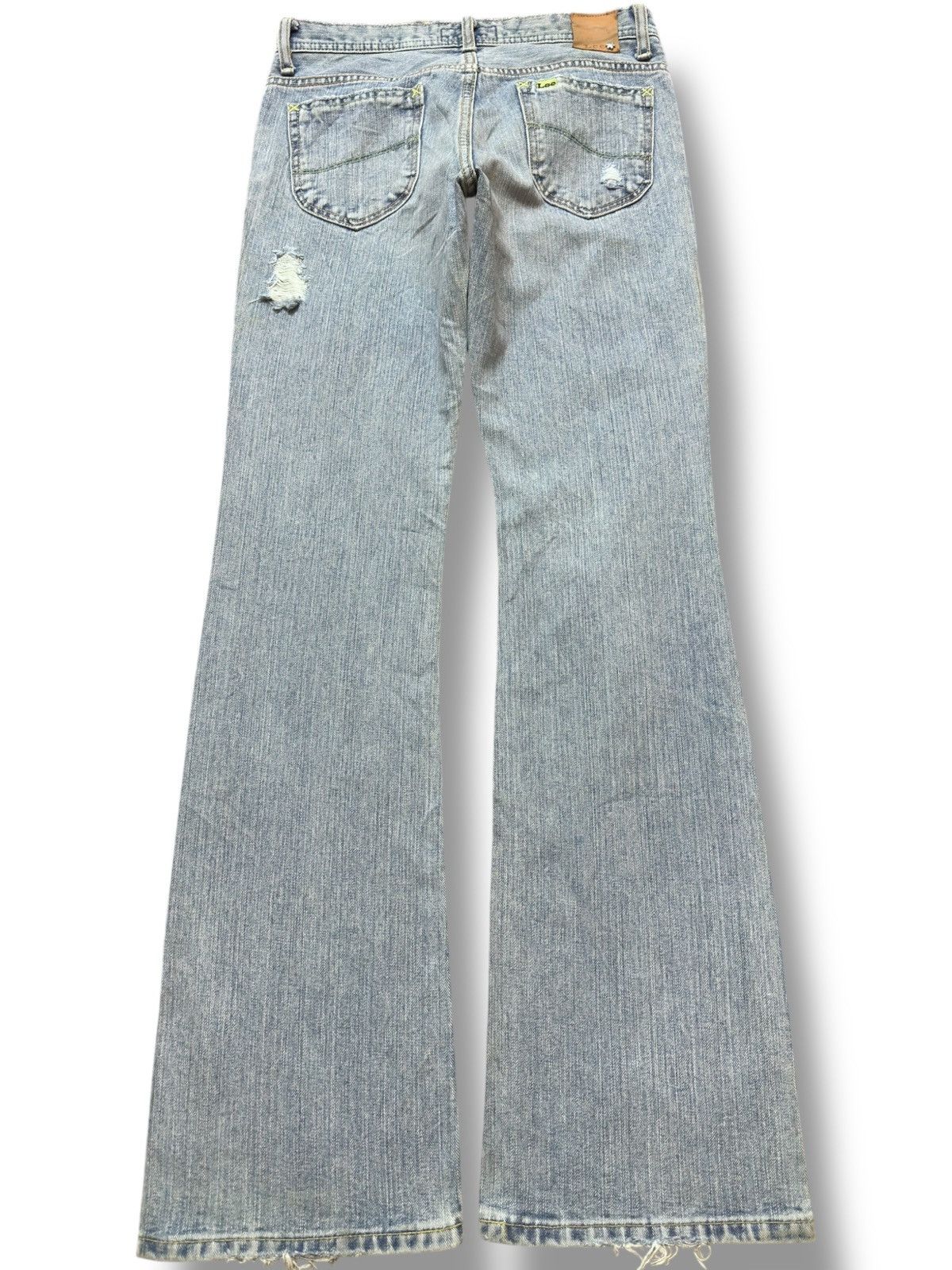 Issey Miyake × Lee Vintage Lee Flare Bootcut Faded Distressed Denim Size US 29 - 4 Thumbnail