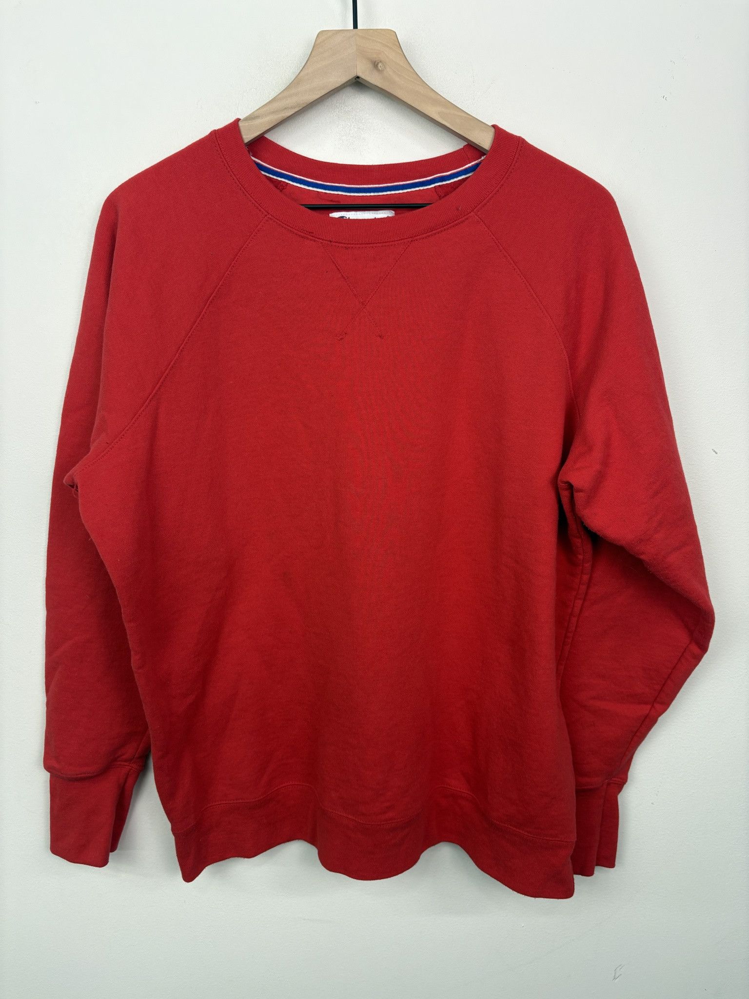 Vintage Vintage 90's Champion Blank Red Pullover Crewneck Size XL Size US XL / EU 56 / 4 - 1 Thumbnail