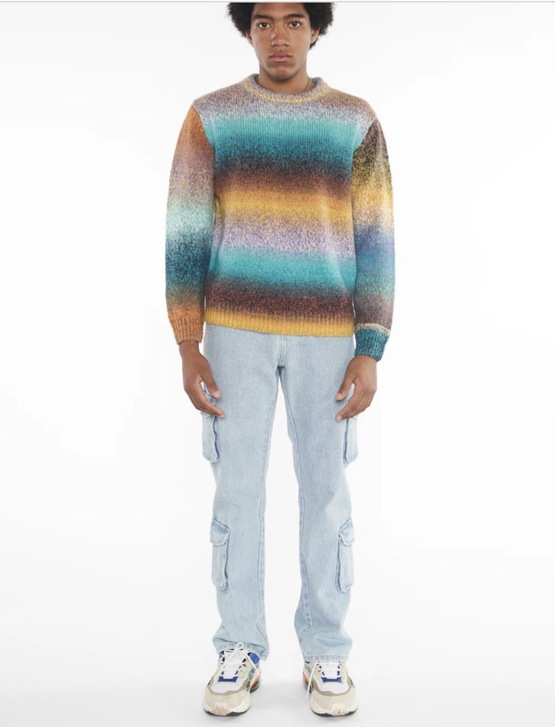 YITAI Men’s XXL Yitai Radio Star Knit Jumper |Mohair & Wool Blend Size US XXL / EU 58 / 5 - 3 Thumbnail