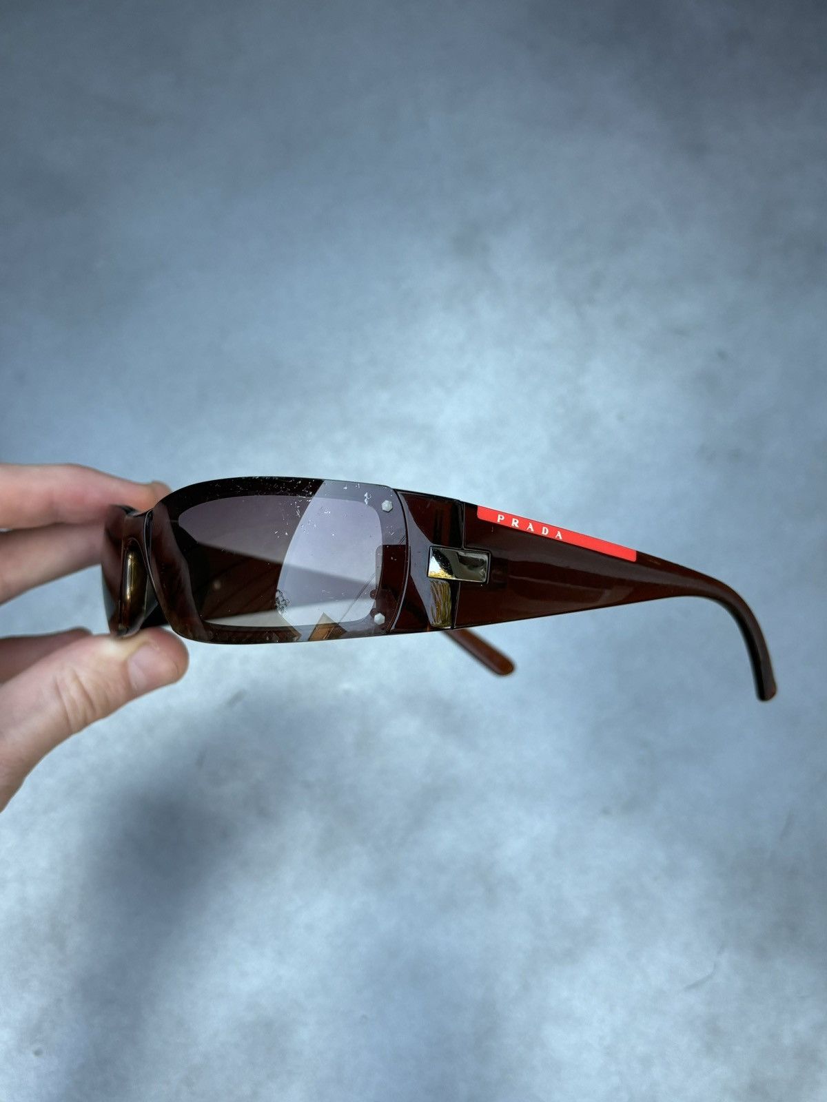 Prada × Vintage 2004 Prada Sport Sunglasses Y2K Linea Rossa