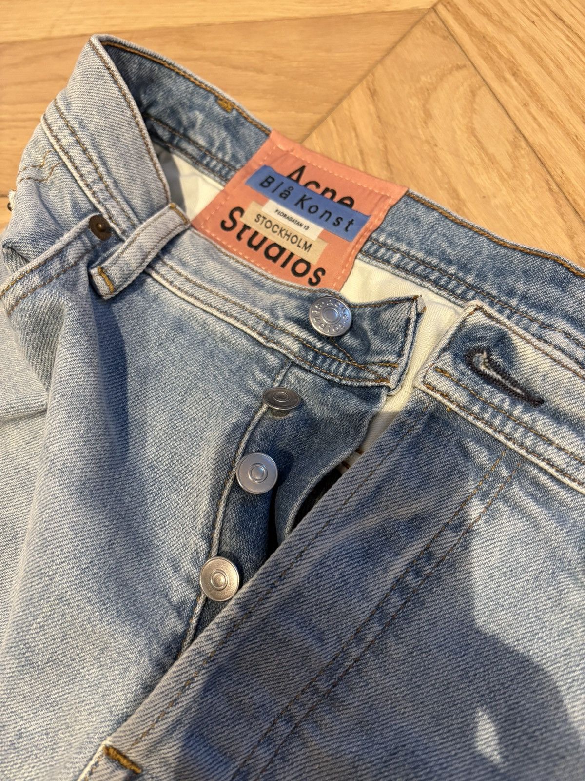 Acne Studios Light Blue Vintage Slim Denim Size US 32 / EU 48 - 2 Thumbnail