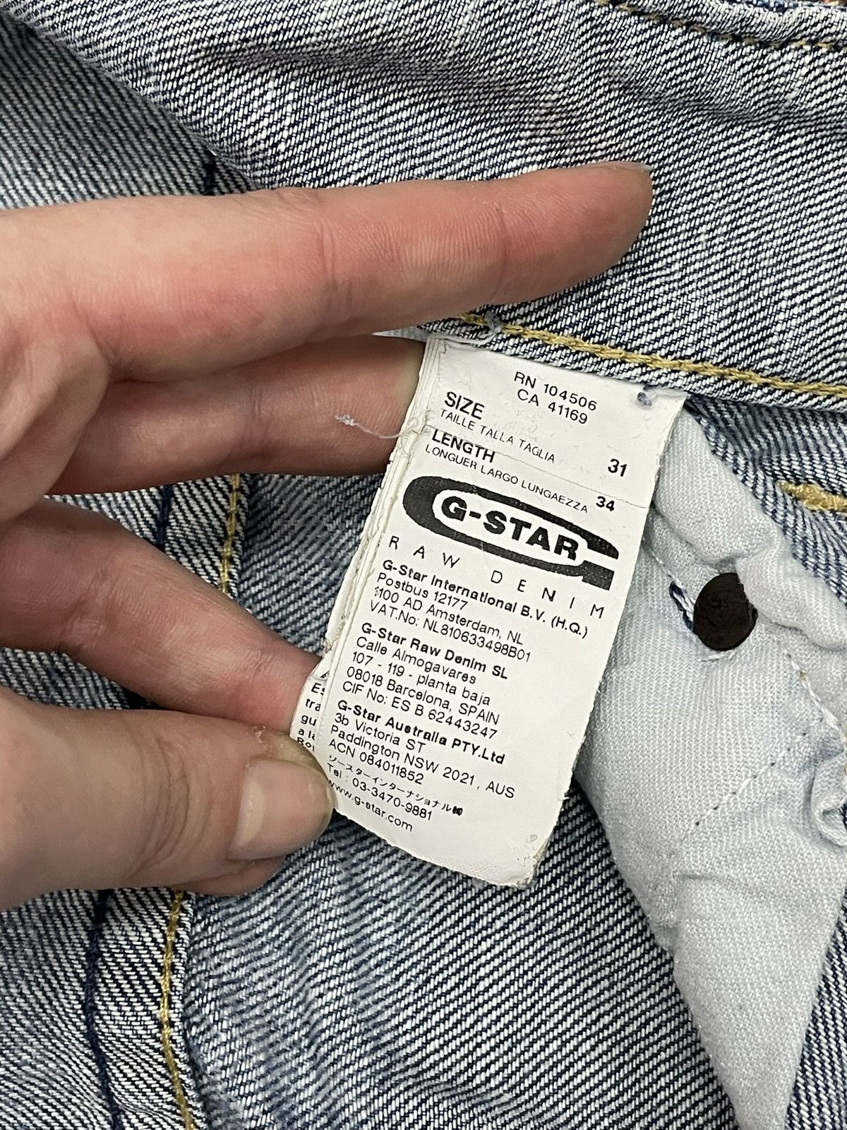 G-Star G-Star faded flared blue denim pants Y2K utility streetwear Size US 31 - 7 Thumbnail