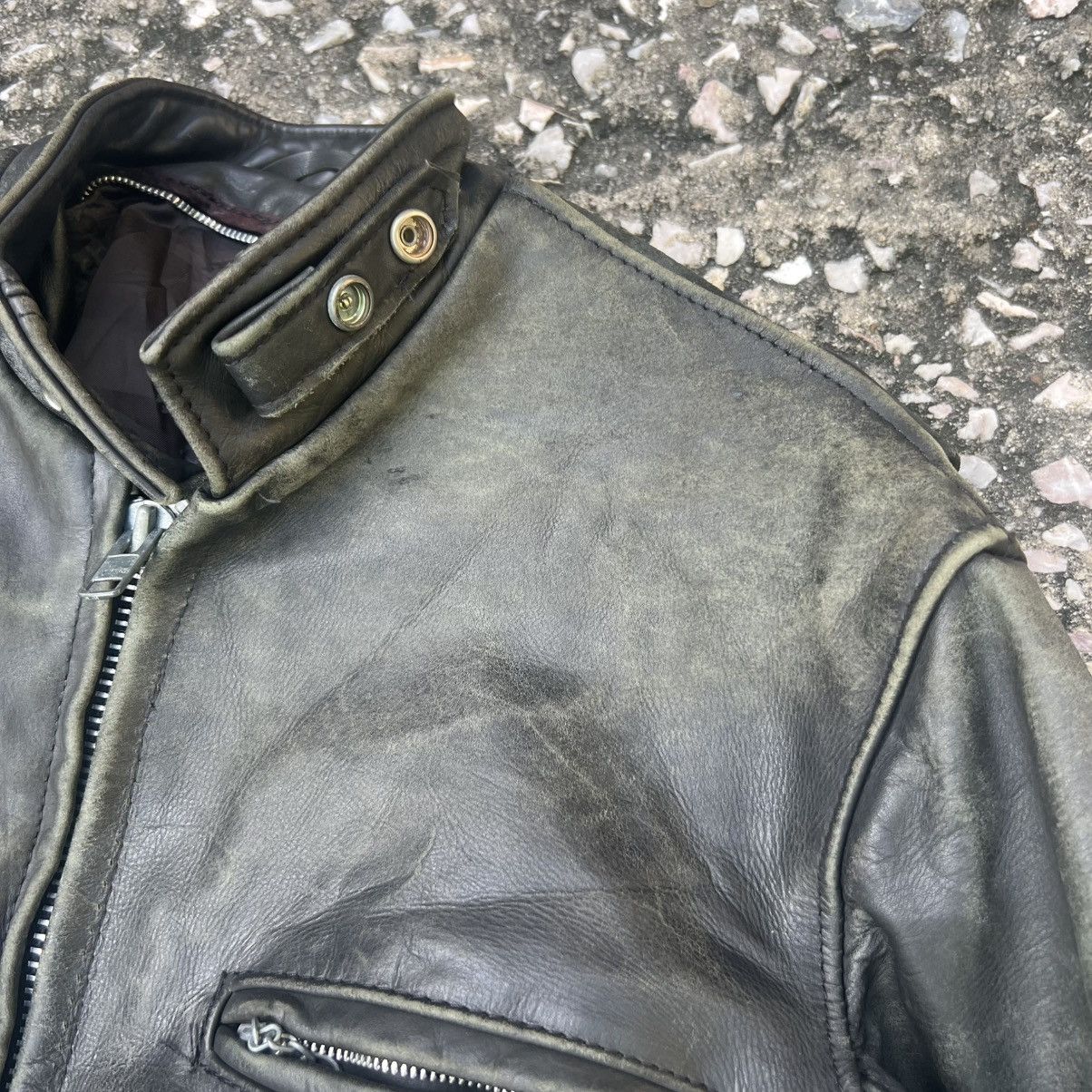 Schott “VINTAGE” SCHOTT BLACK LEATHER JACKET Size US M / EU 48-50 / 2 - 5 Thumbnail