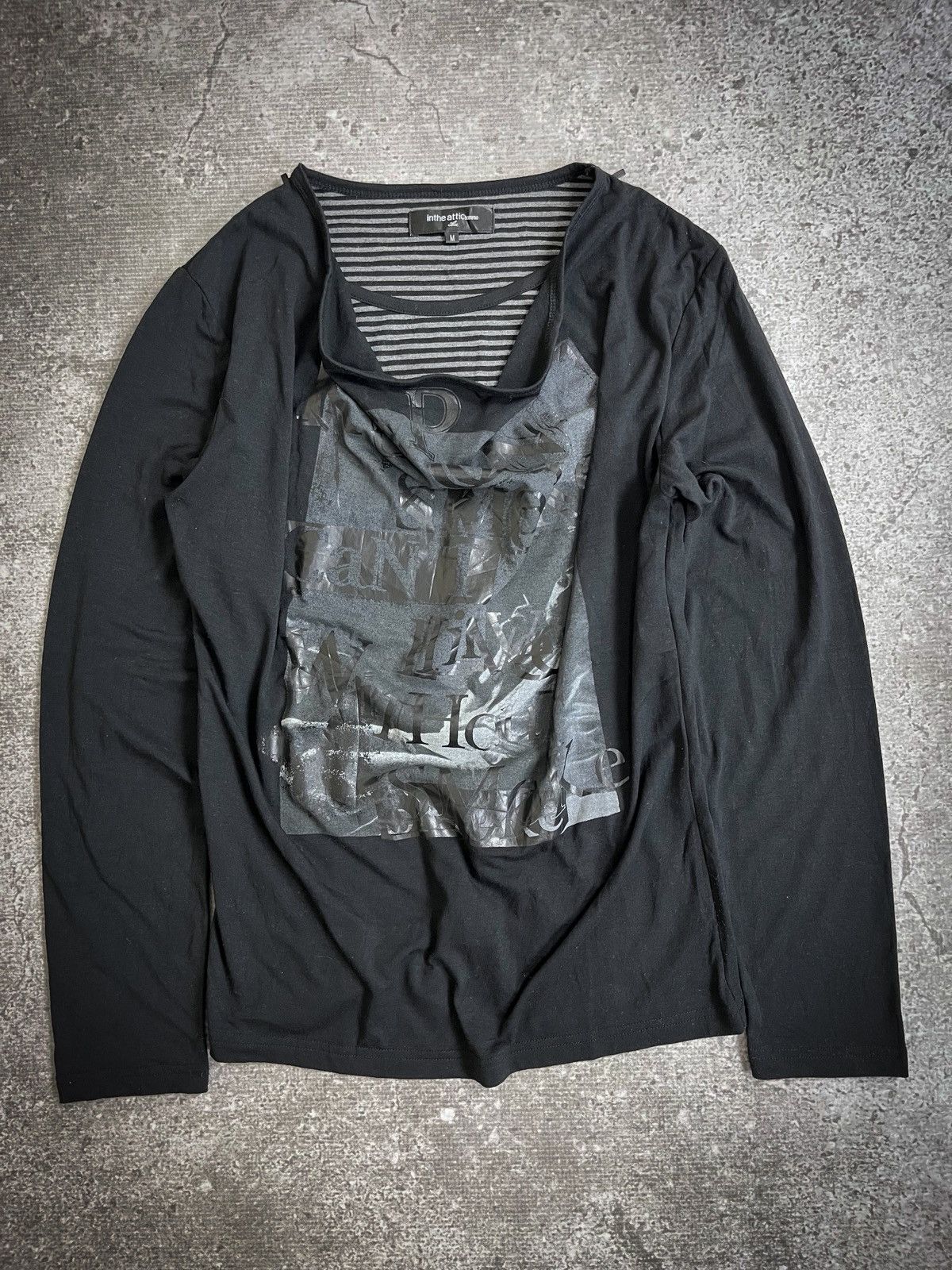 In The Attic In The Attic Homme Graphic Poem Double Layered Longsleeve Size US M / EU 48-50 / 2 - 1 Thumbnail