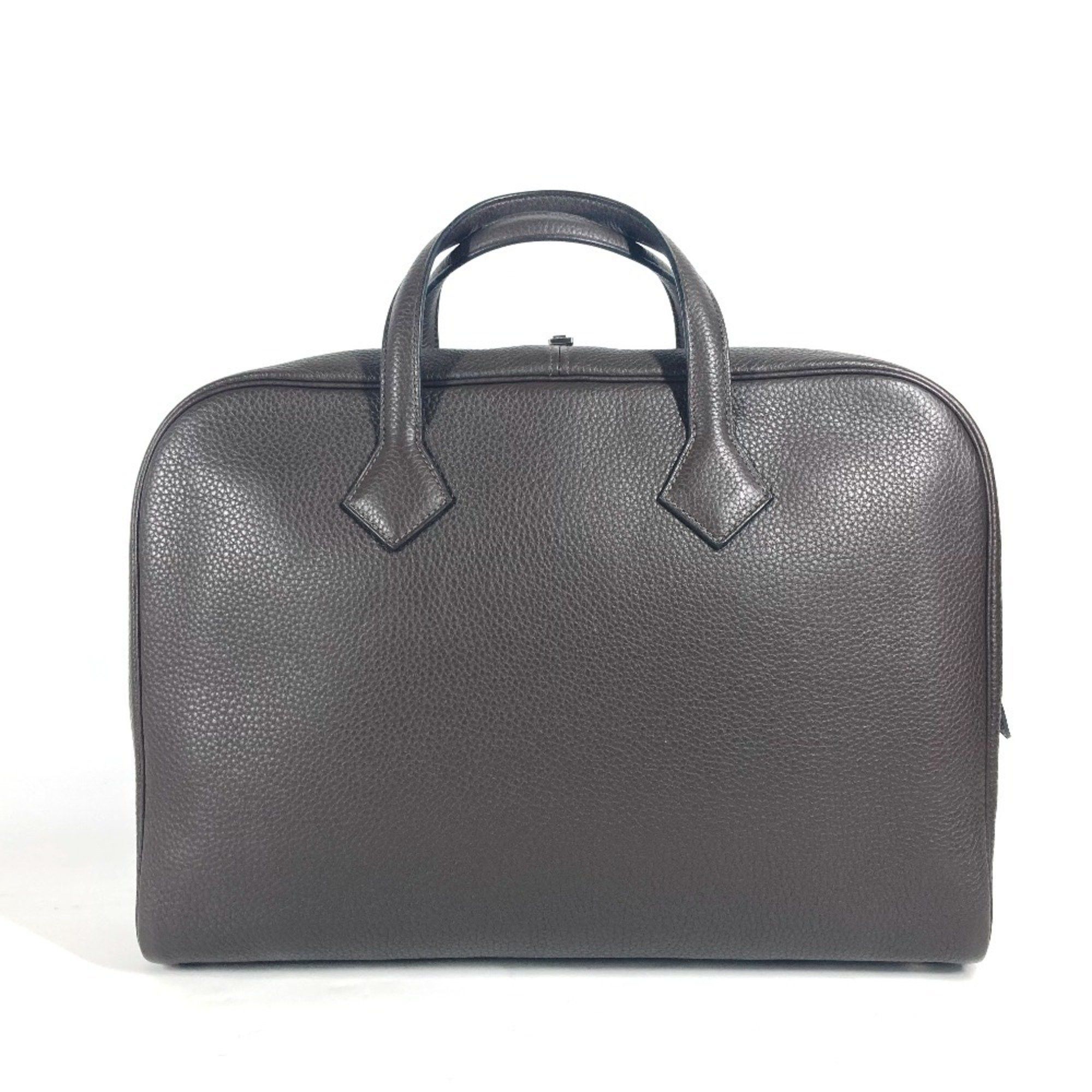 Hermes Hermes Bag Handbag Victoria 2 Document Briefcase Tote Business Taurillon Clemence Men's Brown Size ONE SIZE - 1 Thumbnail