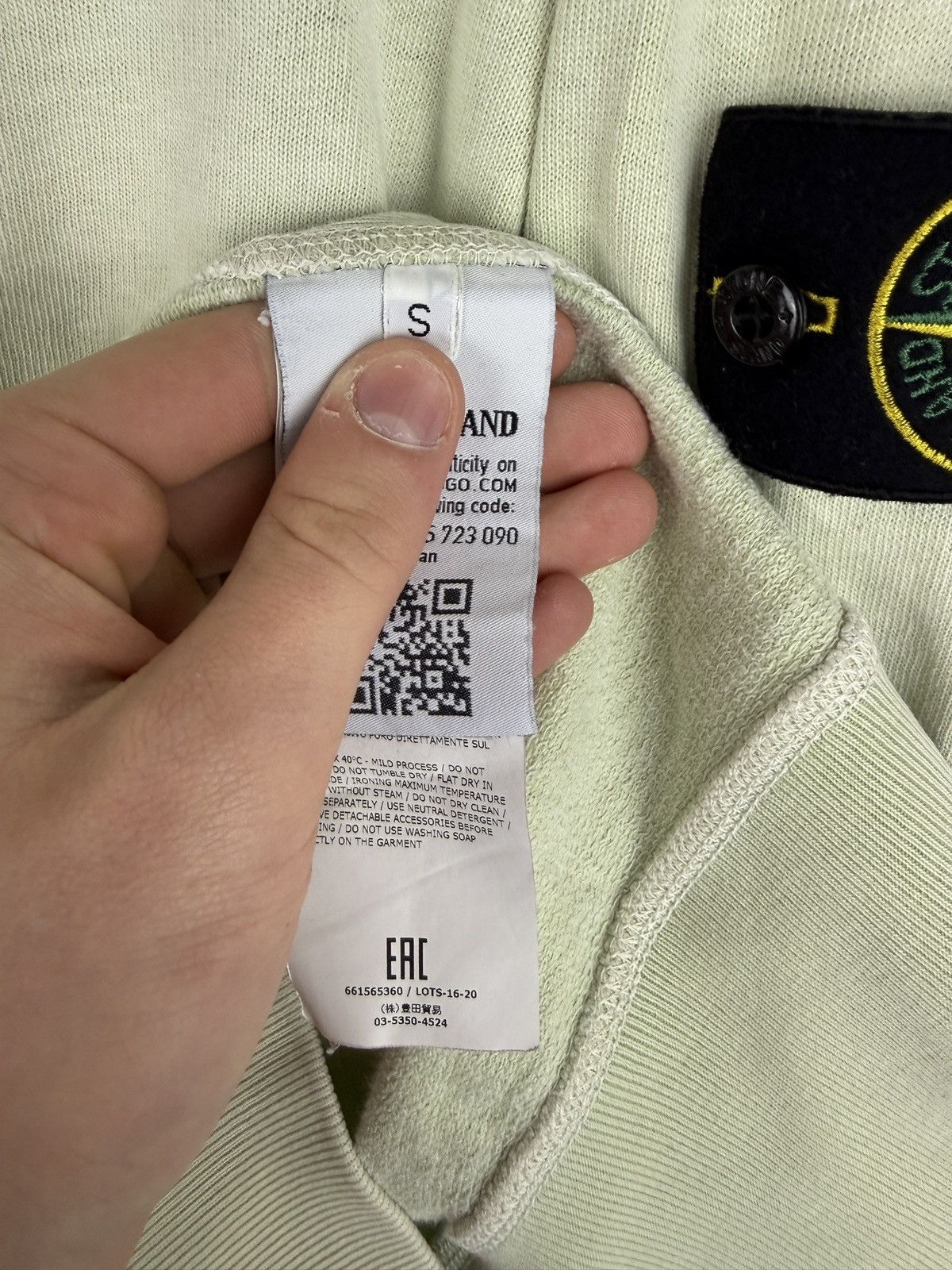 Stone Island Mint green Stone Island sweatshirt Size US S / EU 44-46 / 1 - 7 Thumbnail