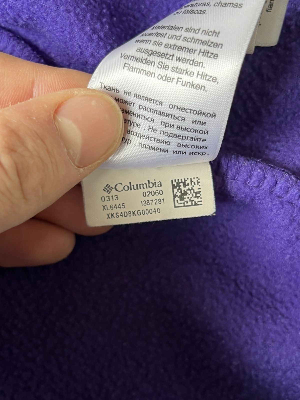 Columbia Purple Columbia Fleece Zip-Up Size M / US 6-8 / IT 42-44 - 7 Thumbnail