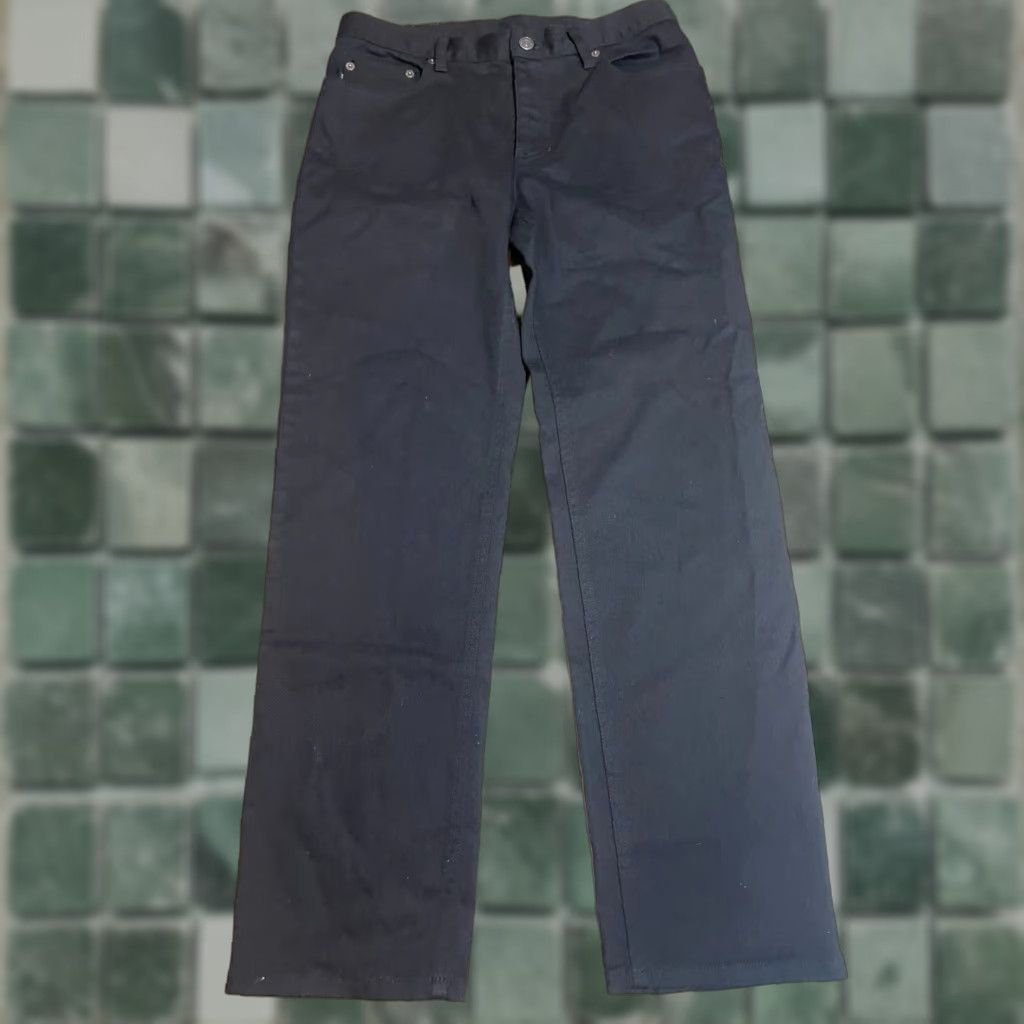 Ralph Lauren Lauren Ralph Lauren Jeans Womens Size 8 Black Denim Straight Pockets Zipper Modern Classic Regular China Leather? Size 30" / US 8 / IT 44 - 1 Thumbnail