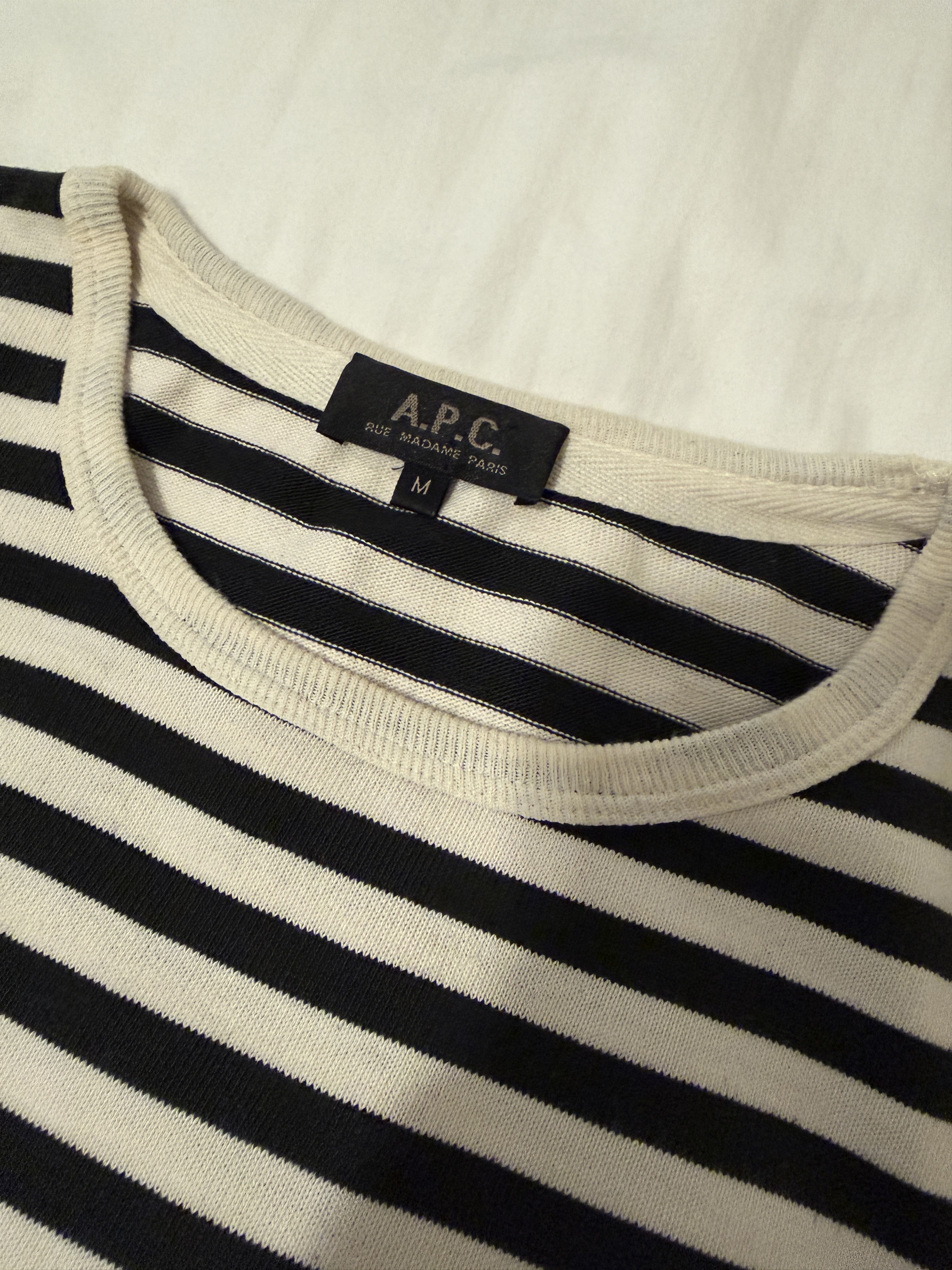 A.P.C. Striped Sweatshirt Size US M / EU 48-50 / 2 - 2 Thumbnail