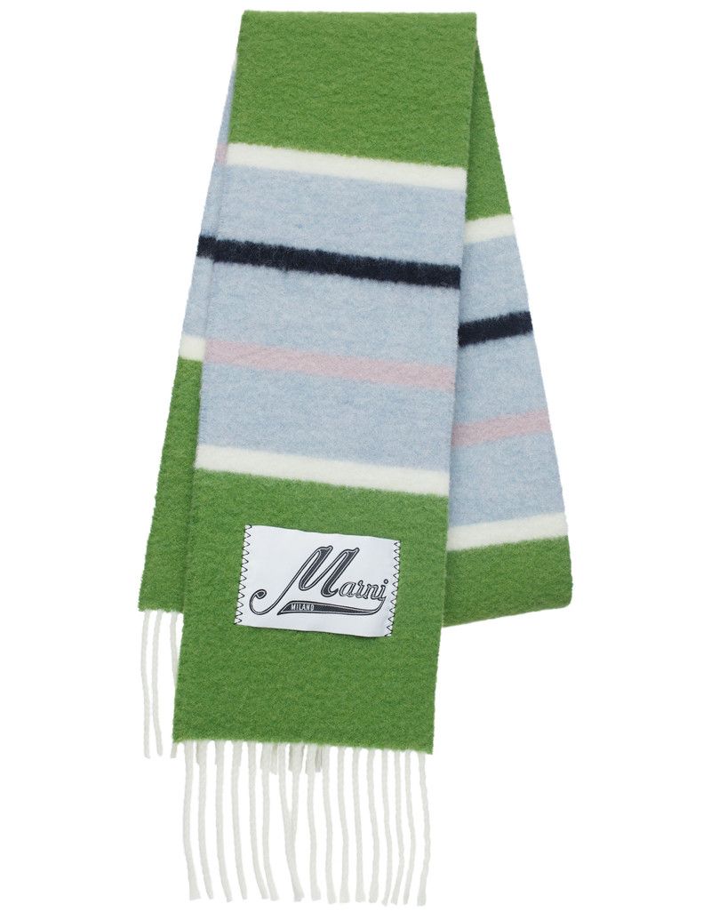 Marni o1f1d3z1125 Size: OS / Wool Striped Scarf in Multicolor Size ONE SIZE - 1 Thumbnail