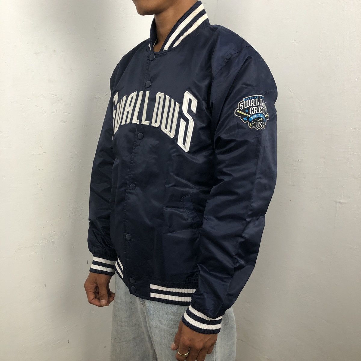 Japanese Brand × Sports Specialties Swallows baseball tokyo jacket Size US M / EU 48-50 / 2 - 3 Thumbnail