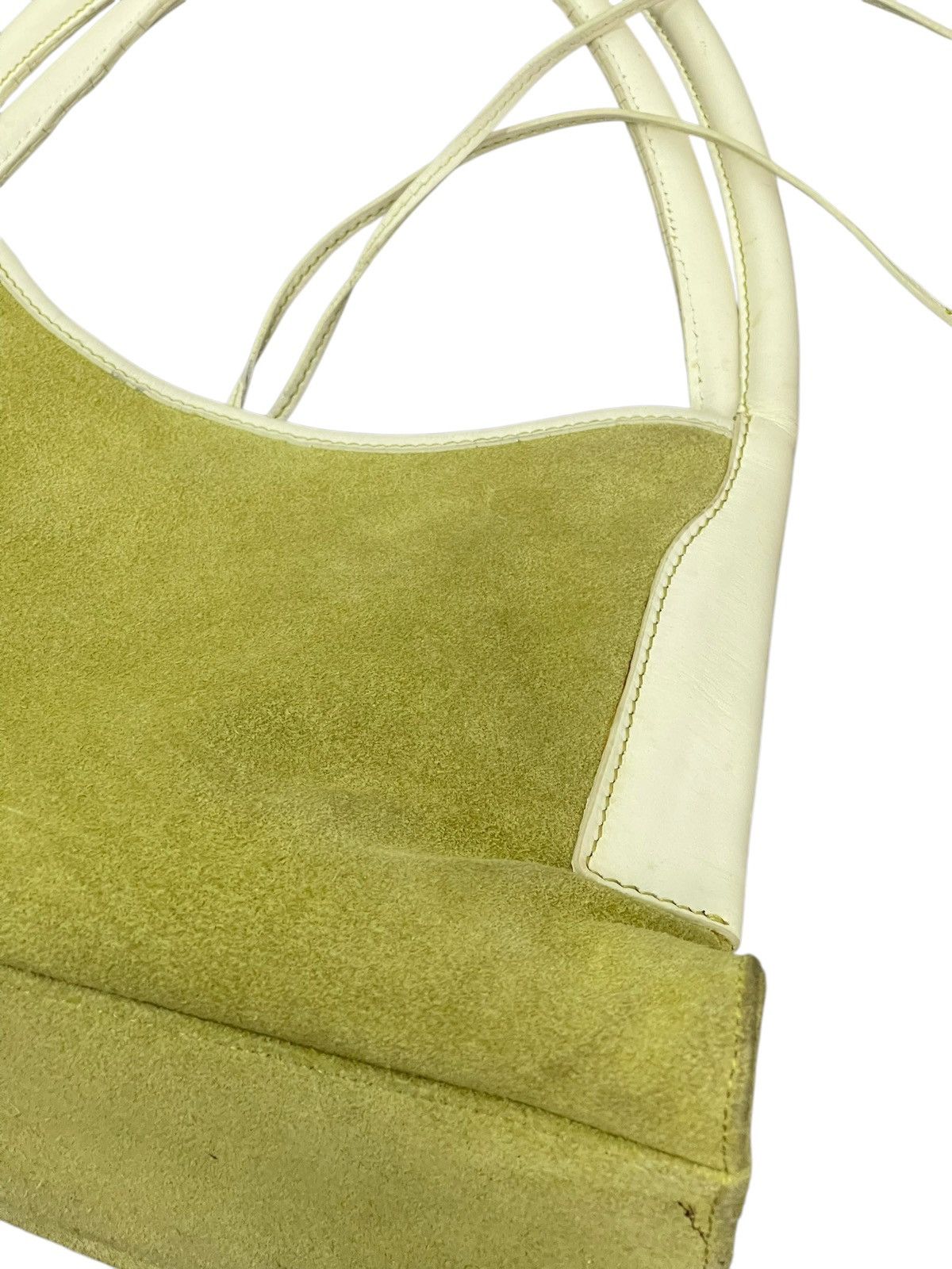 Leather Suede Leather Natural Beauty Basic Crescent Hand Bag 1🟩3 Size ONE SIZE - 11 Thumbnail