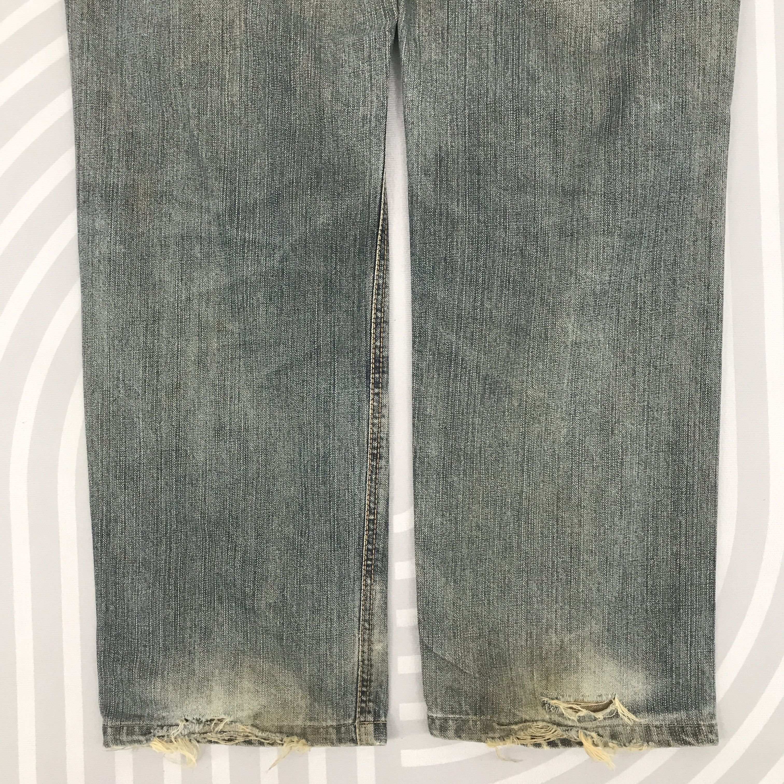 Edwin × Vintage Rusty Denim Edwin 503 Premium Distressed pants Size US 34 / EU 50 - 7 Thumbnail