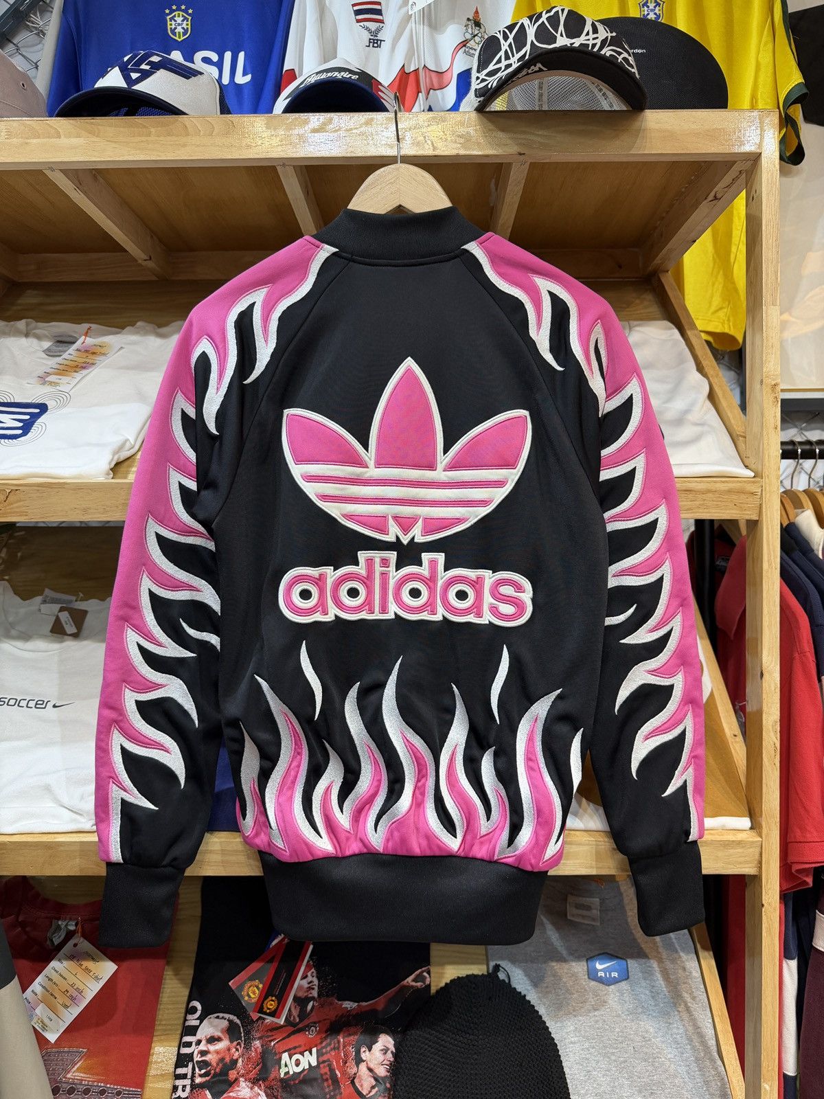 トップス adidas Jeremy Scott flame track jacket Adidas × Designer × Jeremy Scott Adidas X Jeremy Scott Flame