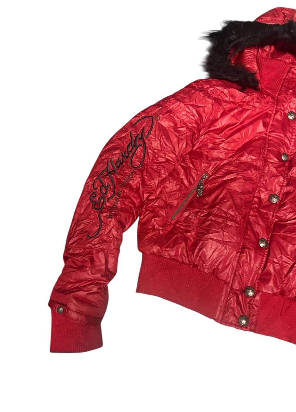 Ed Hardy Rare Ed Hardy fur jacket by christian audigier Size US M / EU 48-50 / 2 - 6 Thumbnail