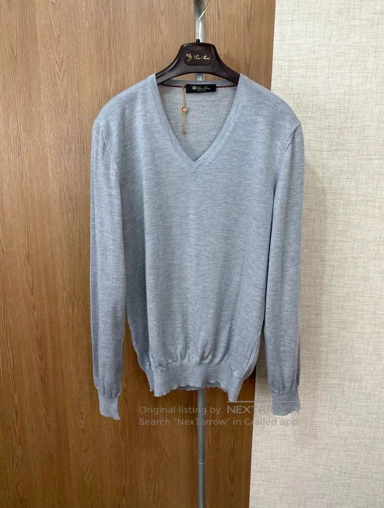 Loro Piana V-Neck Cashmere Sweater.