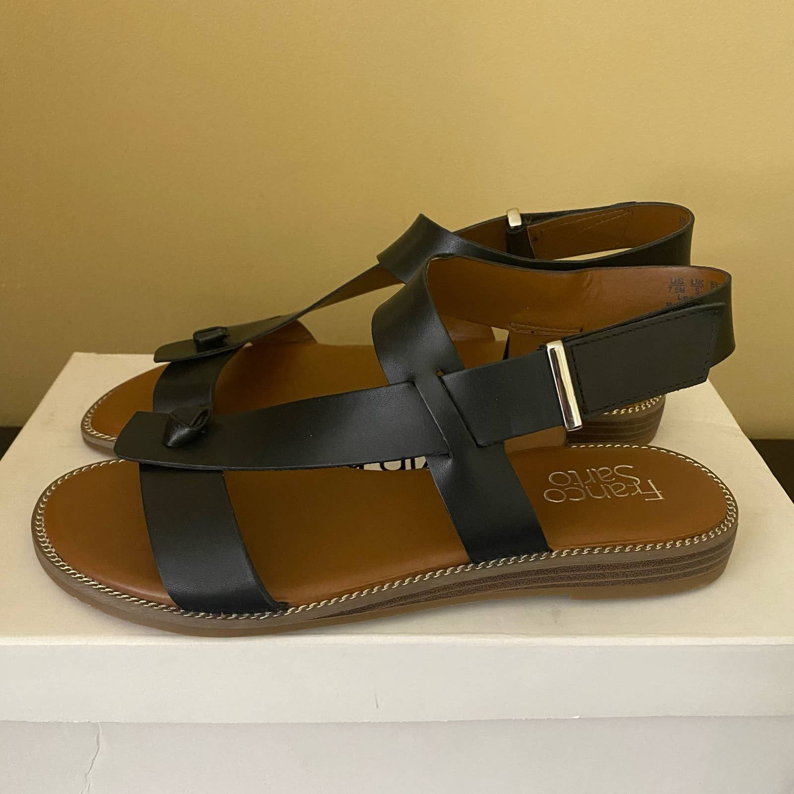 Franco Sarto Franco Sarto Womens Glenni Ankle Strap Flat Sandals Grailed