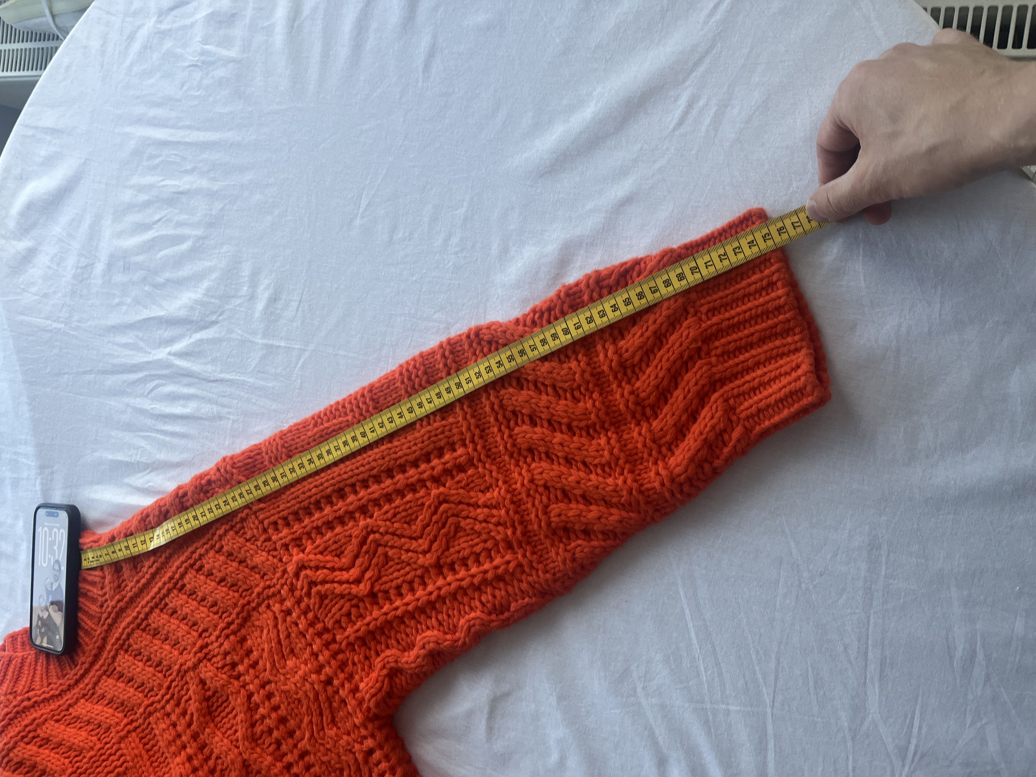 Etudes ETUDES chunky ribbed sweater in orange size s/m Size US S / EU 44-46 / 1 - 9 Thumbnail