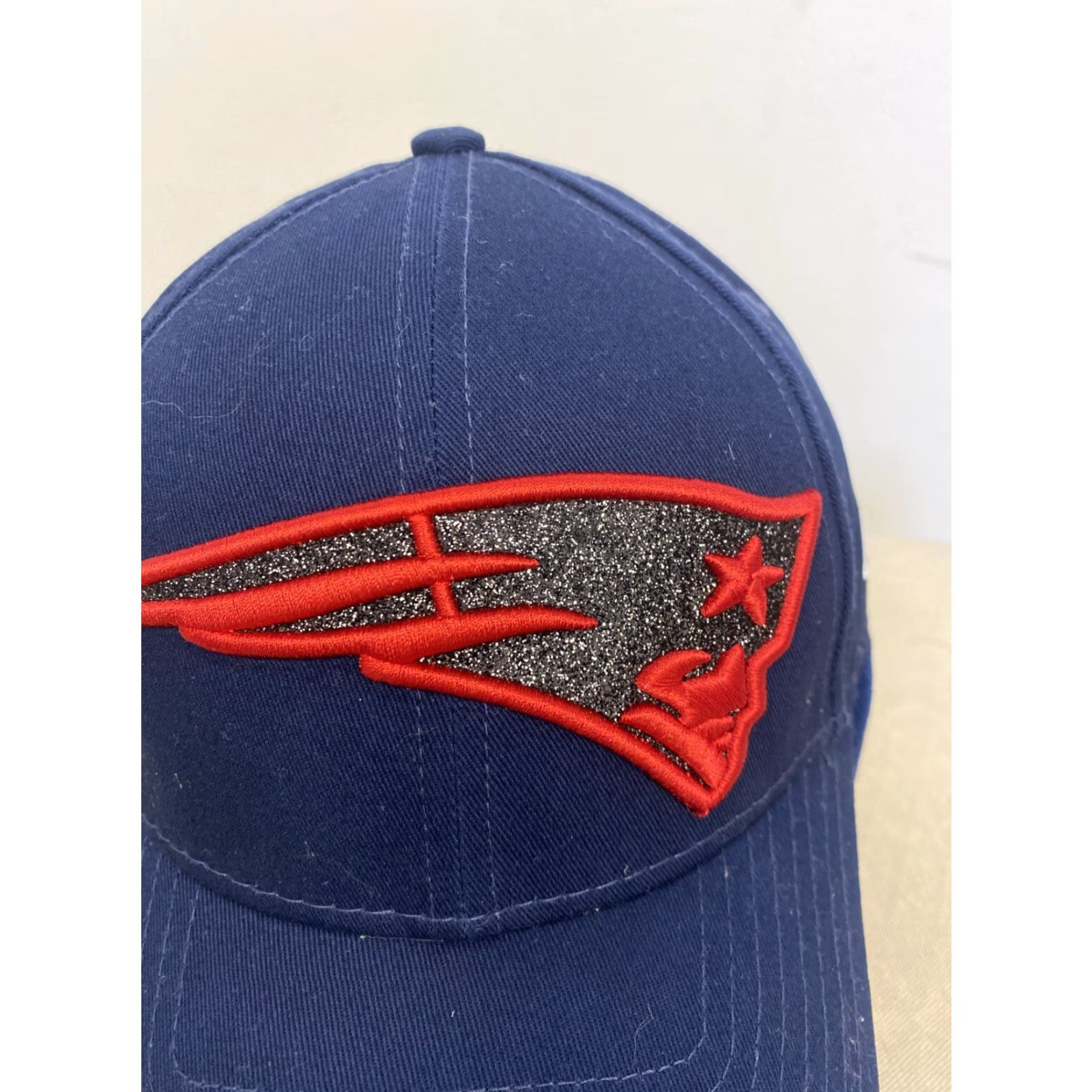 New Era RARE New Era New England Patriots Glitter Sequin Baseball Cap Women’s OS Navy Blue Patriotic Size ONE SIZE - 2 Thumbnail