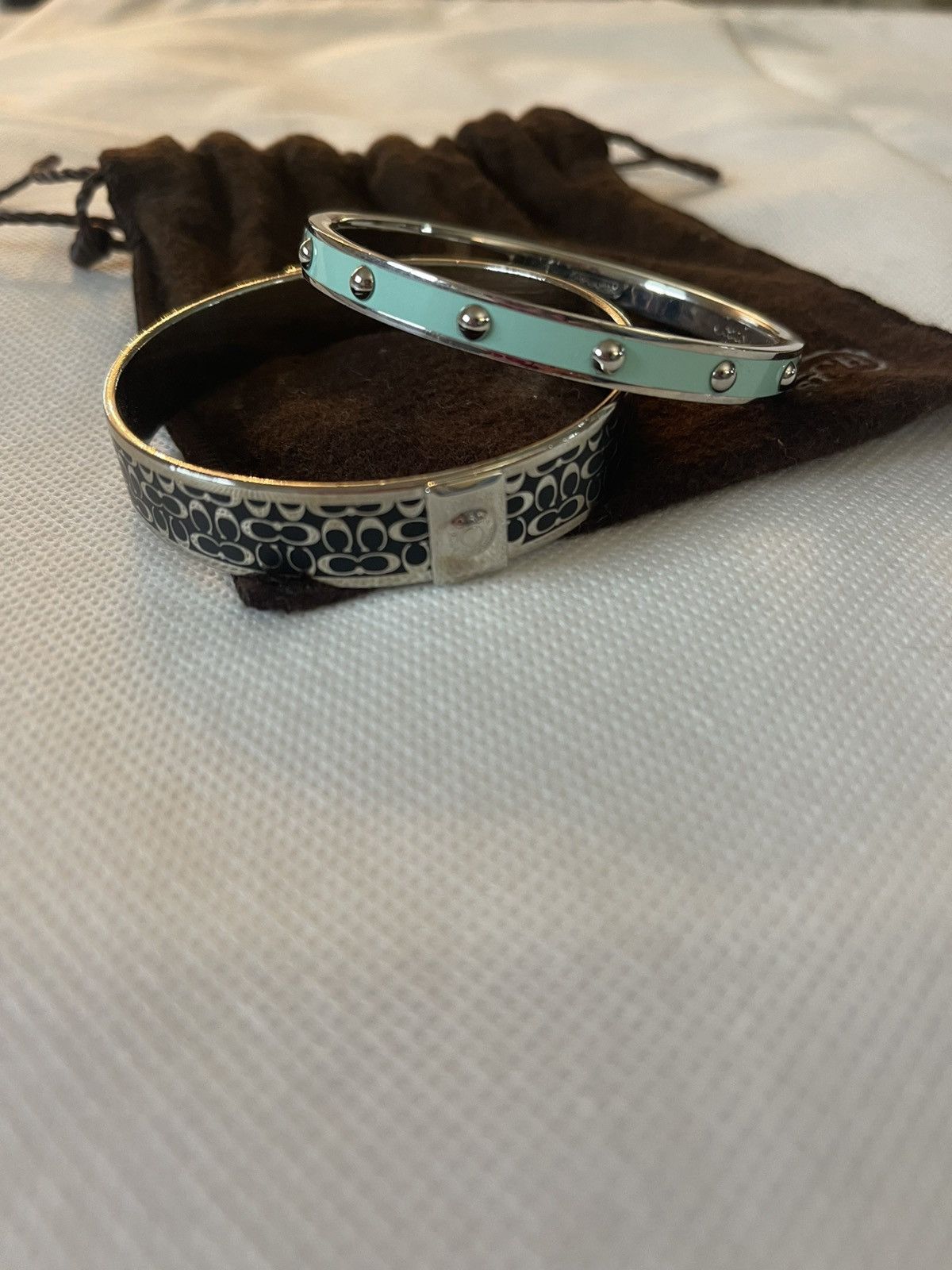 Coach COACH BANGLE BRACELETS-2 PIECES Size ONE SIZE - 1 Thumbnail