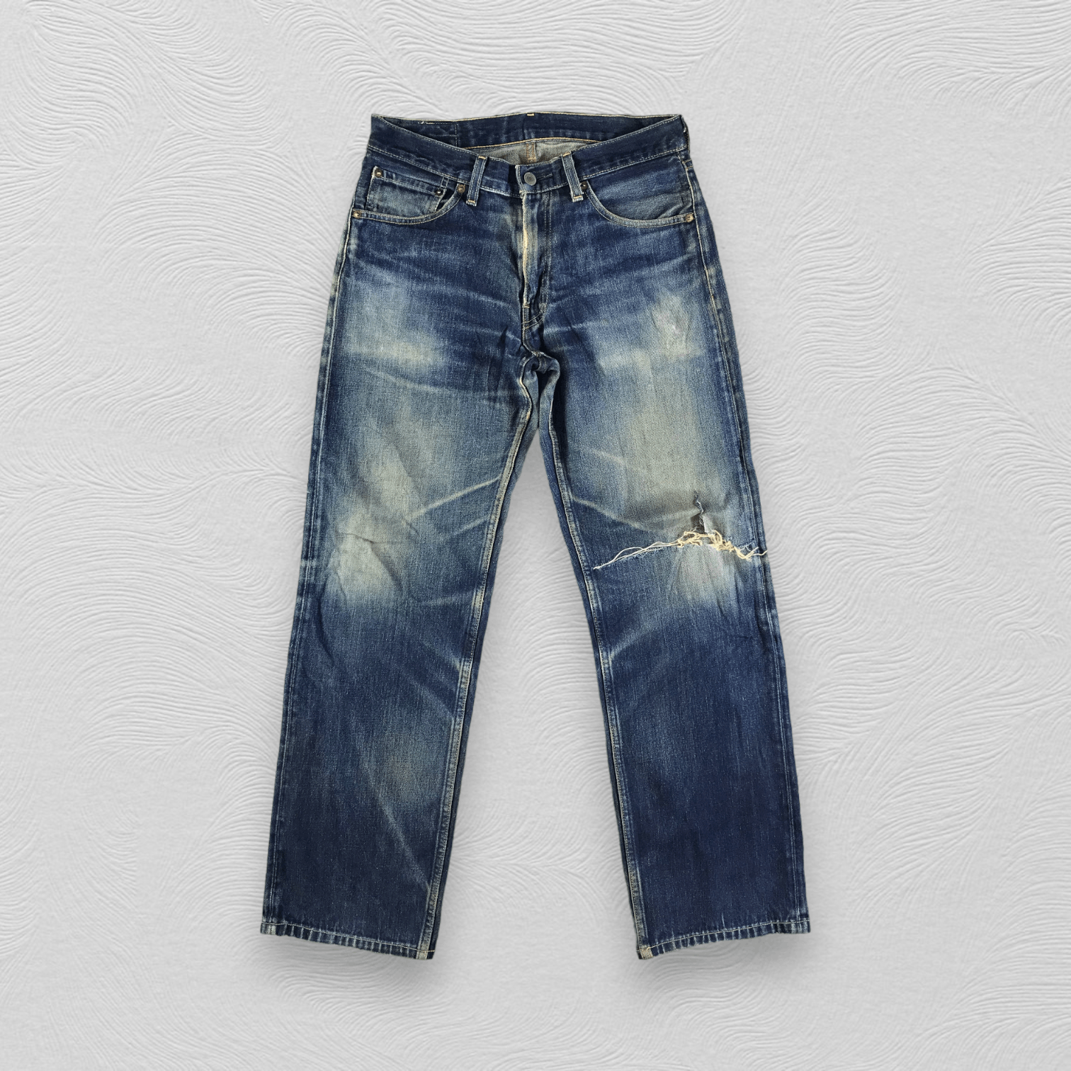 image of Distressed Denim x Levis Vintage Levis 503 Redline Jeans Selvedge Denim Kj3150 in Blue (Size 29)
