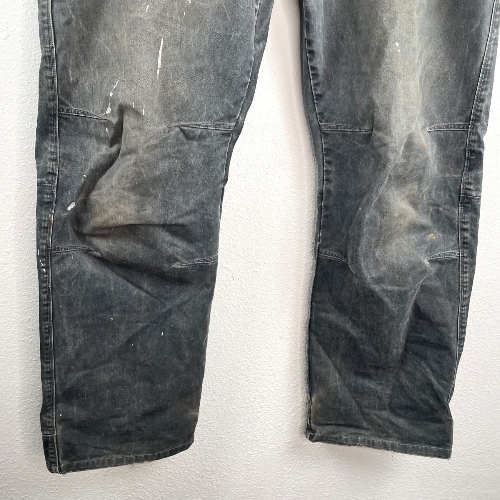 Denime Kuhl Rebel Pants Mens 40x32 Grey Vintage Patina Dye Denim Twill Hiking Workwear Carpenter Regular Straight 5-Pocket USA Outdoor Mens Size US 40 / EU 56 - 5 Thumbnail