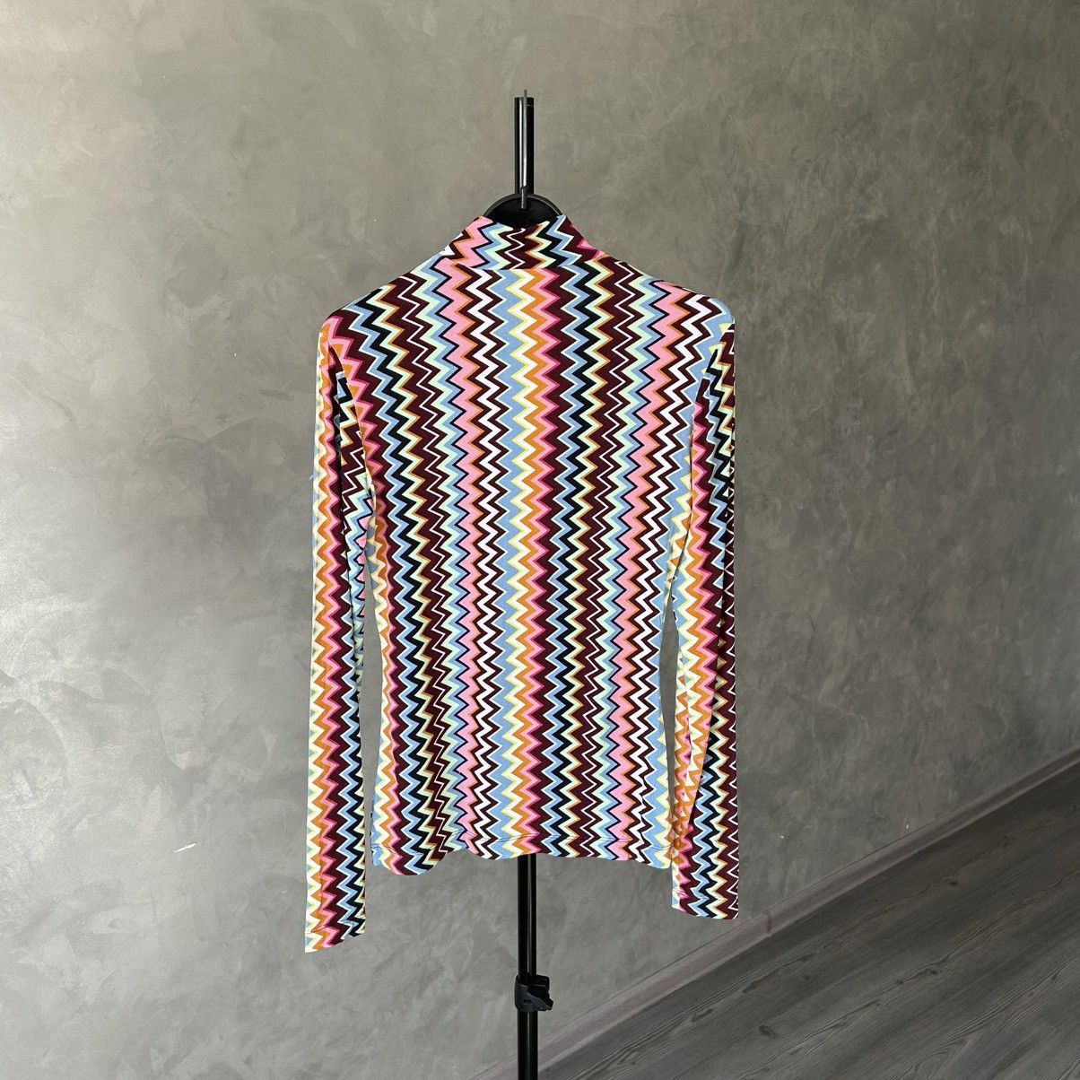 Missoni Missoni Zig Zag Turtleneck Top Size M / US 6-8 / IT 42-44 - 8 Thumbnail