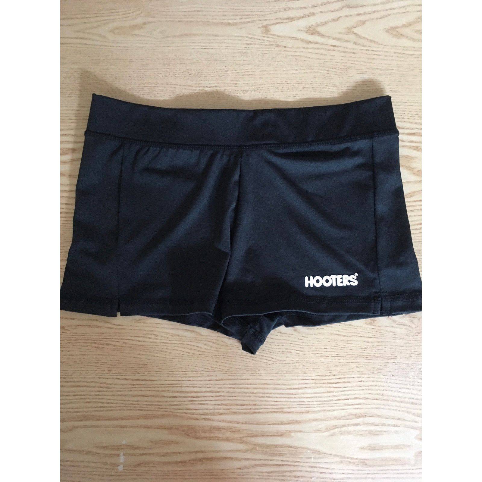 Other New Rare Sexy Hooters Girl Uniform Black Shorts Stretchy Xxs Size 24" / US 00 / IT 34 - 2 Thumbnail
