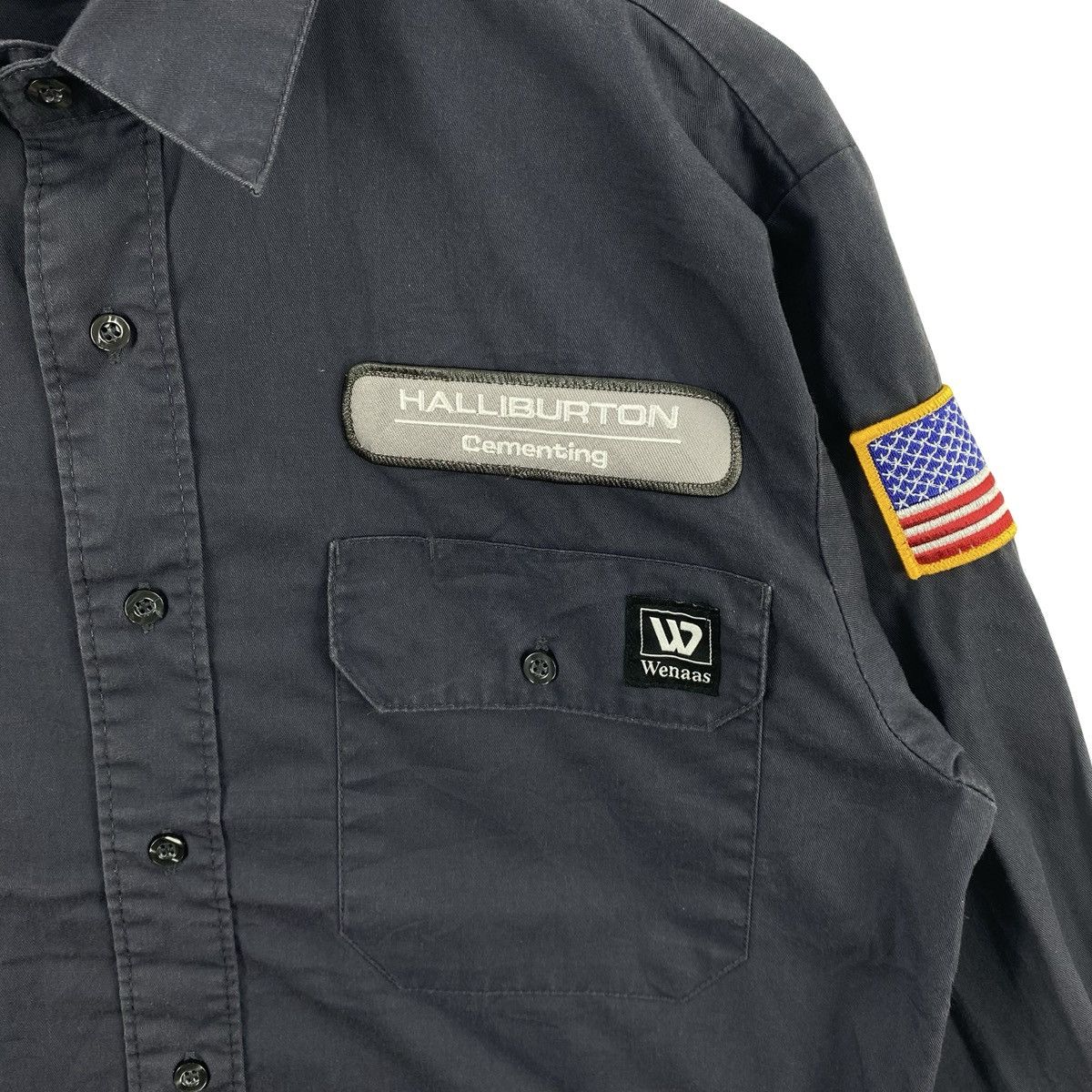 Vintage Vintage HALLIBURTON CEMENTING Workwear Button Patch Utility Size US M / EU 48-50 / 2 - 7 Thumbnail