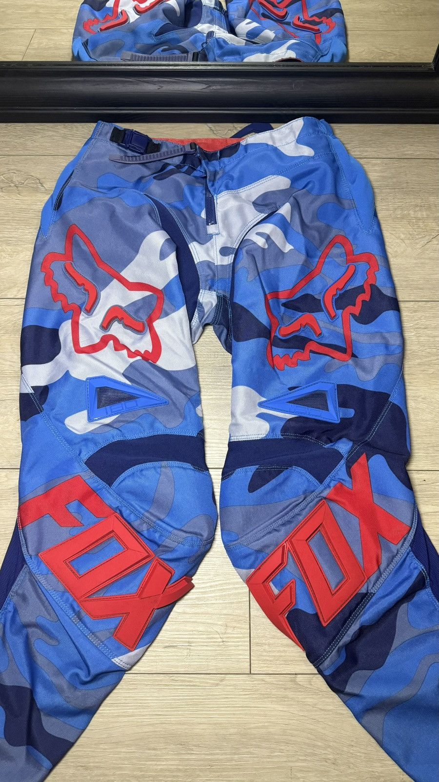 Fox Racing Y2K 2000s Fox Racing 180 Vicious Motocross Pants Blue & Whit Size US 32 / EU 48 - 3 Thumbnail