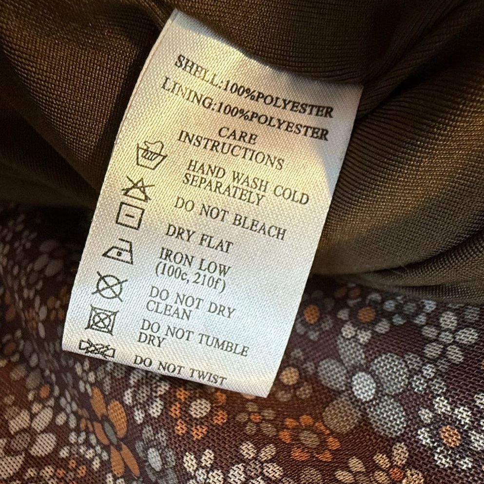 Other Motel Rocks Tintin Mini Dress Brown Floral Stretch Mesh XXS Size XS / US 0-2 / IT 36-38 - 9 Thumbnail