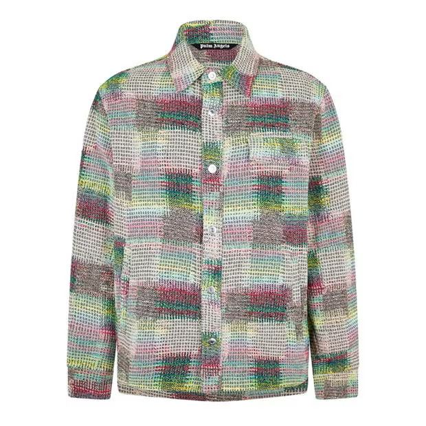image of Palm Angels O1G2R1Mq0524 Over Shirts In Multicolor, Men's (Size Medium)