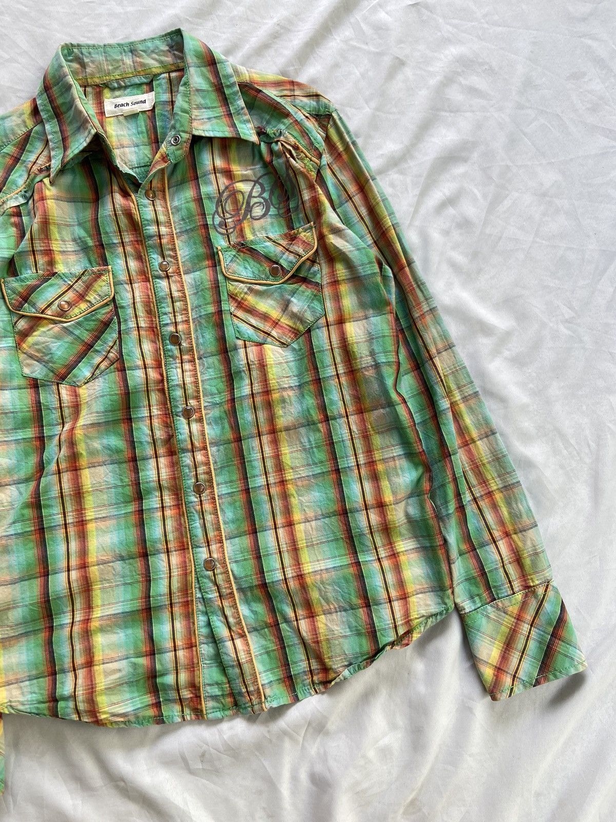 Japanese Brand BEACH SOUND BUTTON DOWN SHIRT Size US M / EU 48-50 / 2 - 4 Thumbnail