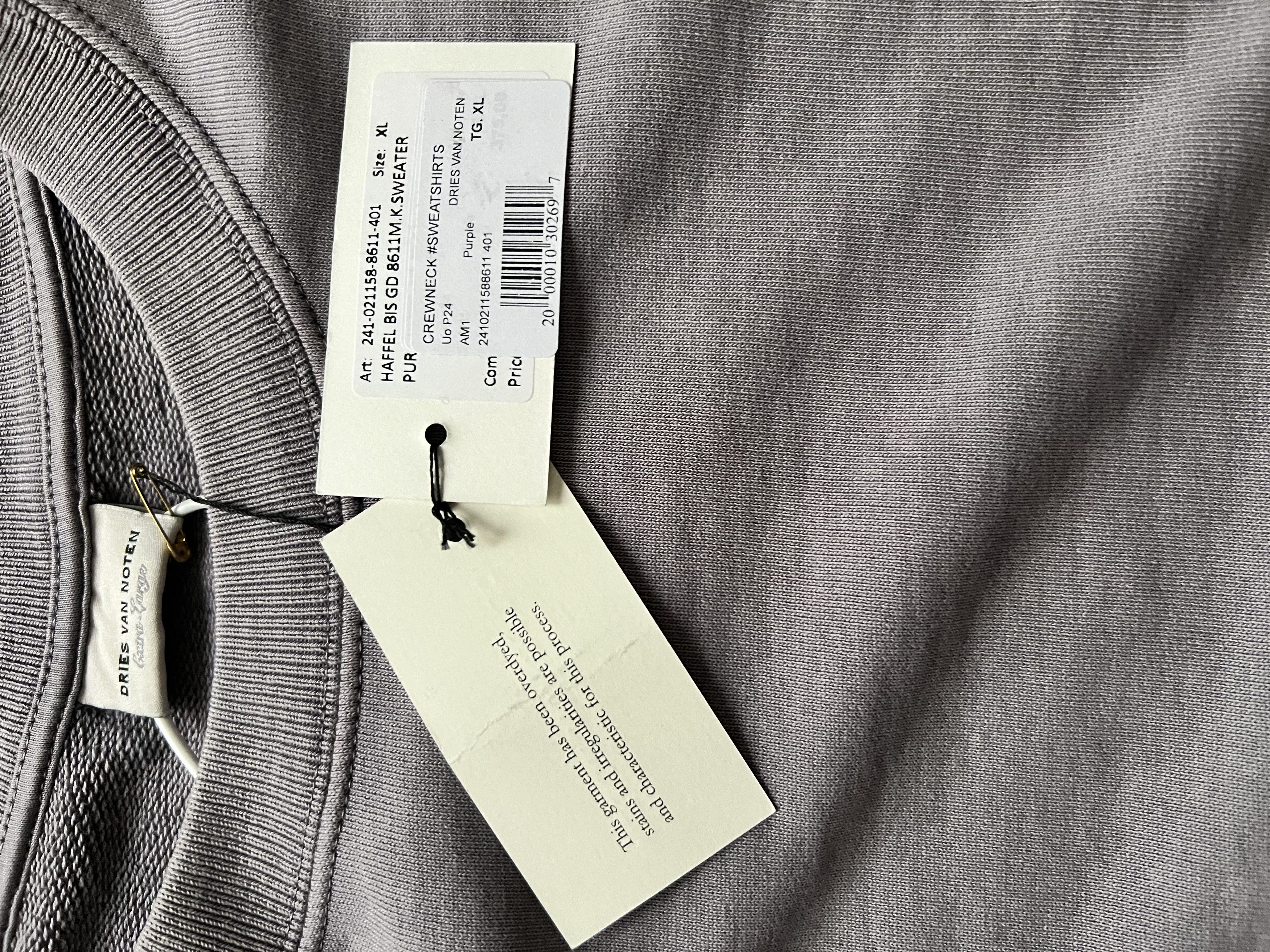 Dries Van Noten Dries Van Noten Sweatshirt Jersey Faded Size US XL / EU 56 / 4 - 9 Thumbnail