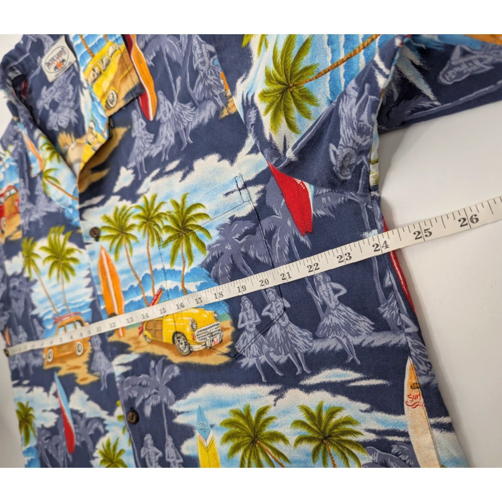 Vintage Pacific Legend Shirt Men's XL Hawaiian Cars Honolulu Blue Graphic Print USA Made Size US XL / EU 56 / 4 - 5 Thumbnail