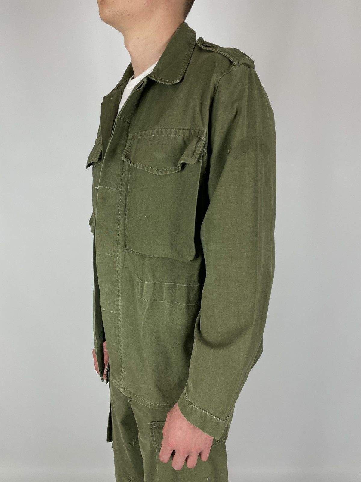 Vintage 1950s Vintage Military Double Pocket Jacket Austria Size US M / EU 48-50 / 2 - 2 Thumbnail