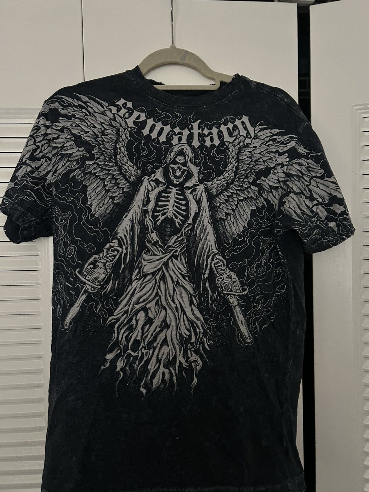 Affliction × Haunted Mound HAUNTED MOUND AFFLICTION CHAINSAW TEE Size US M / EU 48-50 / 2 - 1 Thumbnail