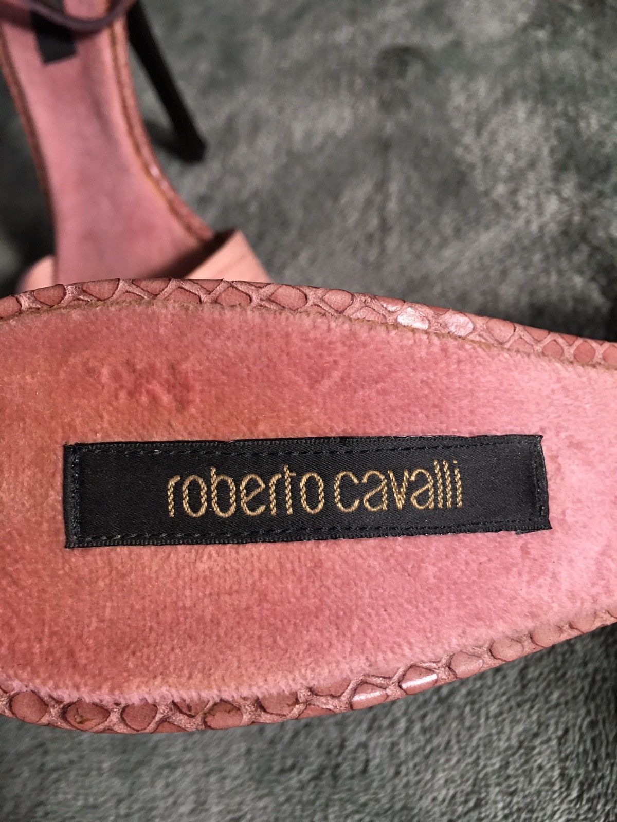 Roberto Cavalli Roberto Cavalli Snakeskin Strappy Leather Heels Sandals EU37 Size US 7 / IT 37 - 10 Thumbnail