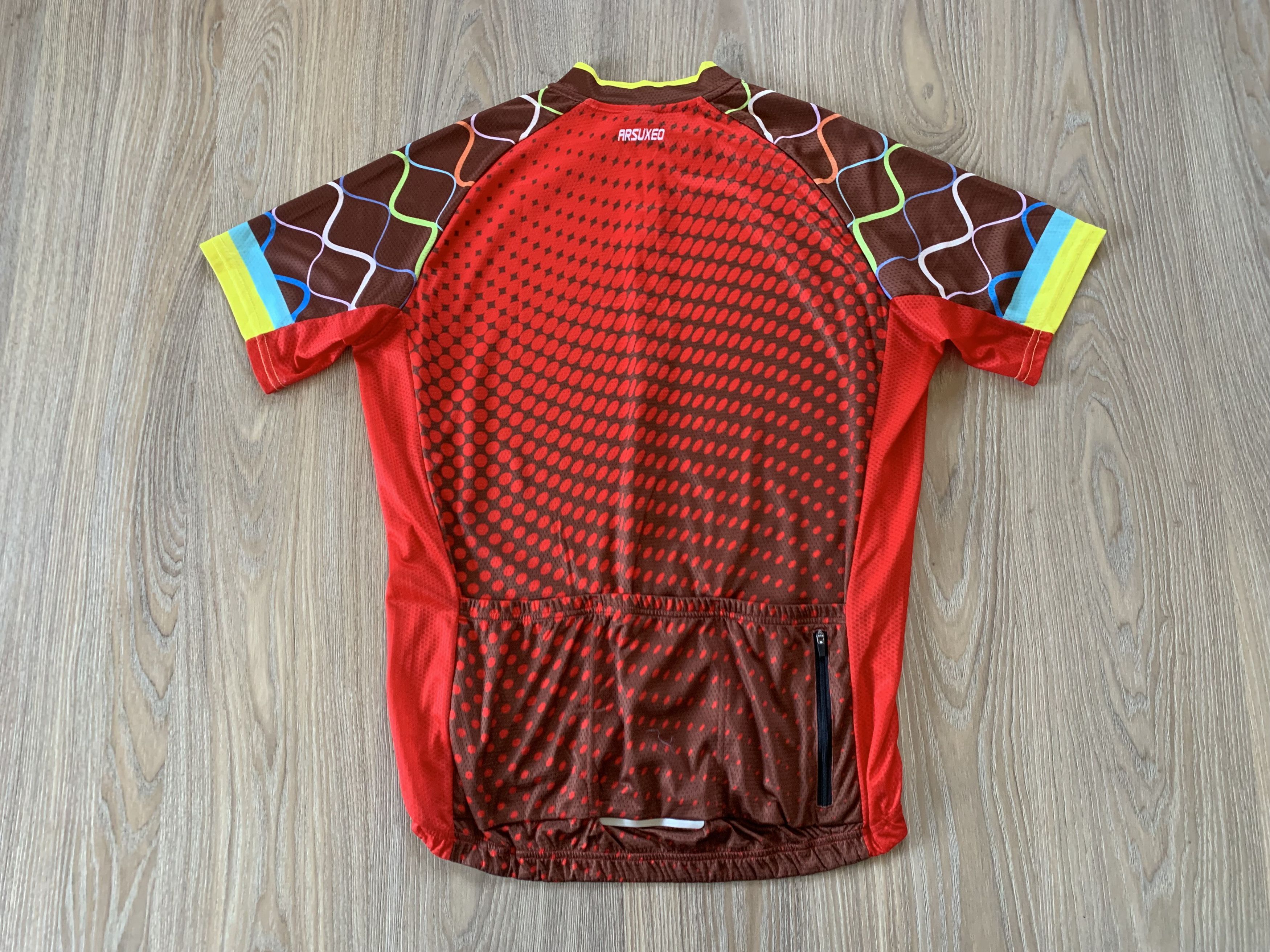Bicycle Arsuxeo Men's Short Sleeve Full Zip Cycling Jersey Size US XXL / EU 58 / 5 - 3 Thumbnail