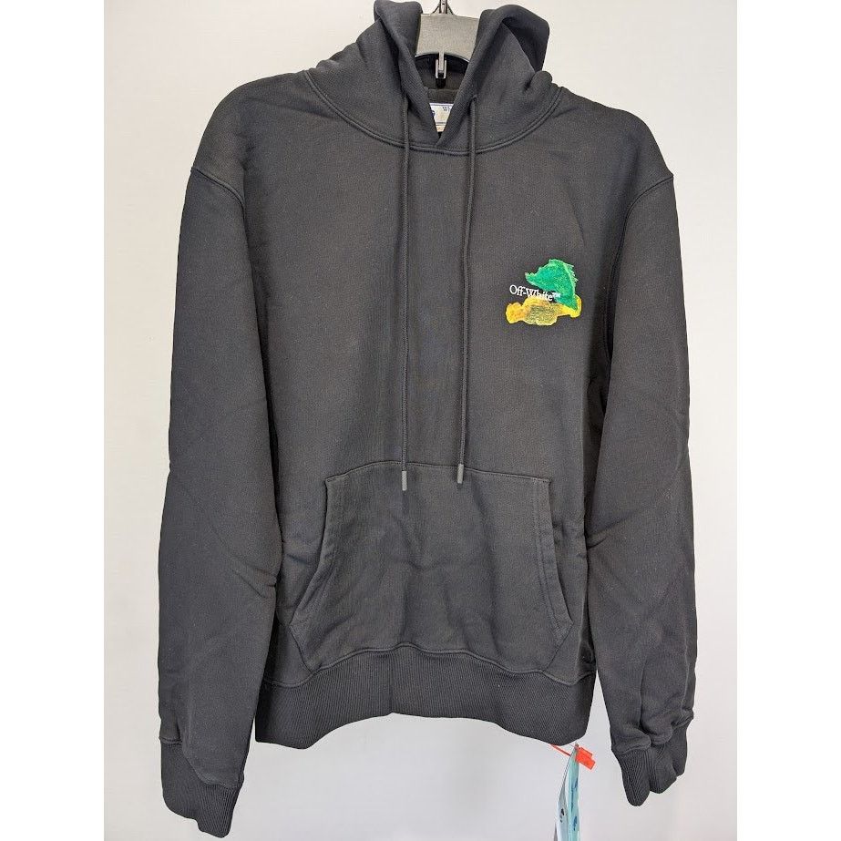 Off-White o1rshd1 Brush Arr Slim Hoodie in Black Multicolor Size US S / EU 44-46 / 1 - 2 Thumbnail
