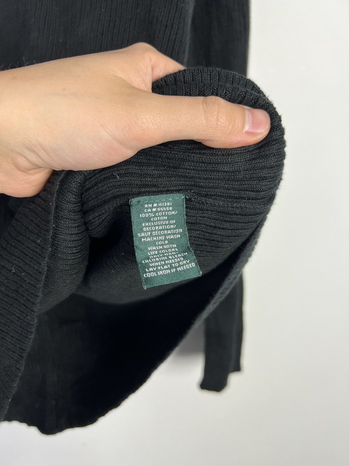 Lauren Ralph Lauren Black Sweater Lauren Ralph Lauren Green Label Turtleneck Size M / US 6-8 / IT 42-44 - 5 Thumbnail