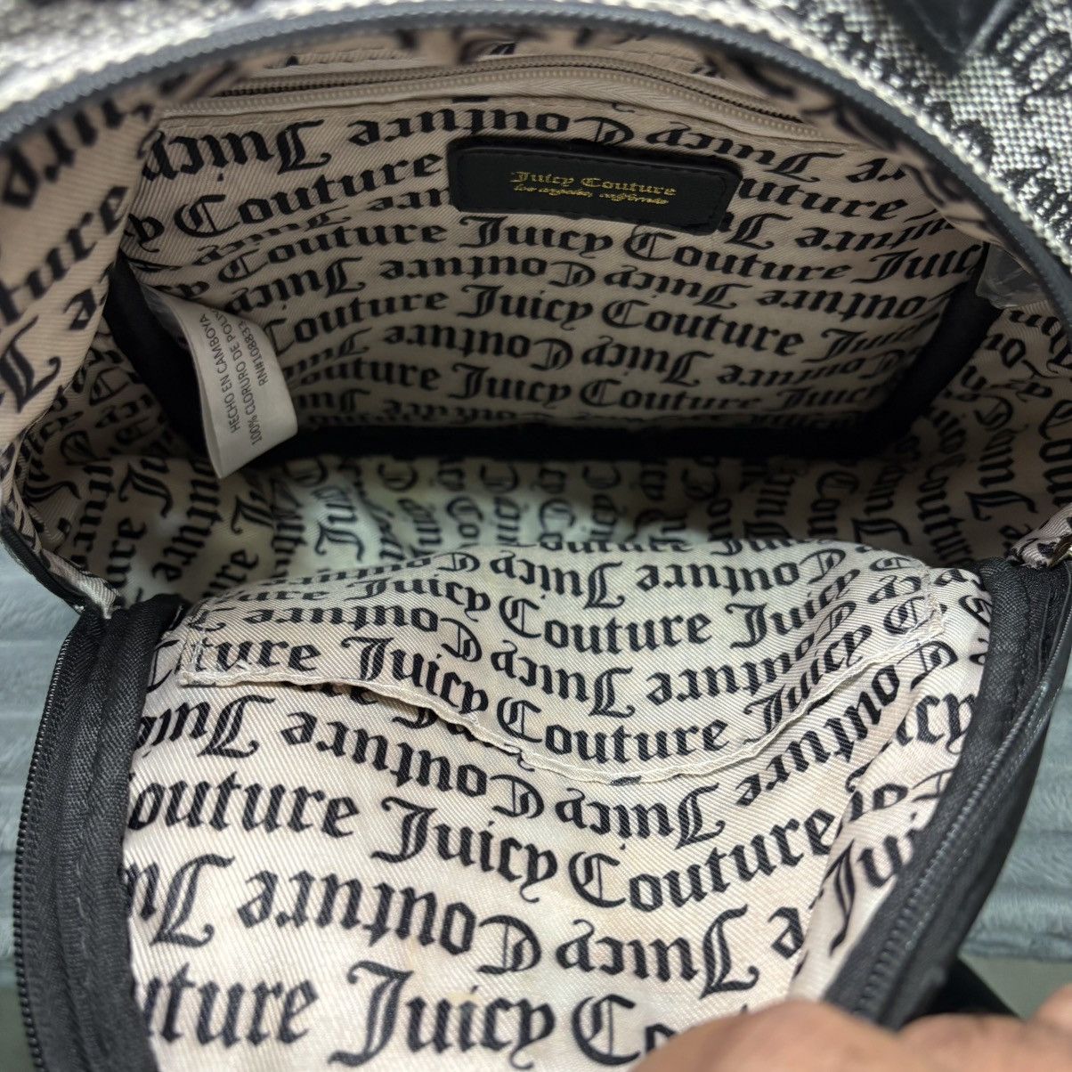 Juicy Couture Juicy Couture mini backpack black status gothic stripe Size ONE SIZE - 7 Thumbnail
