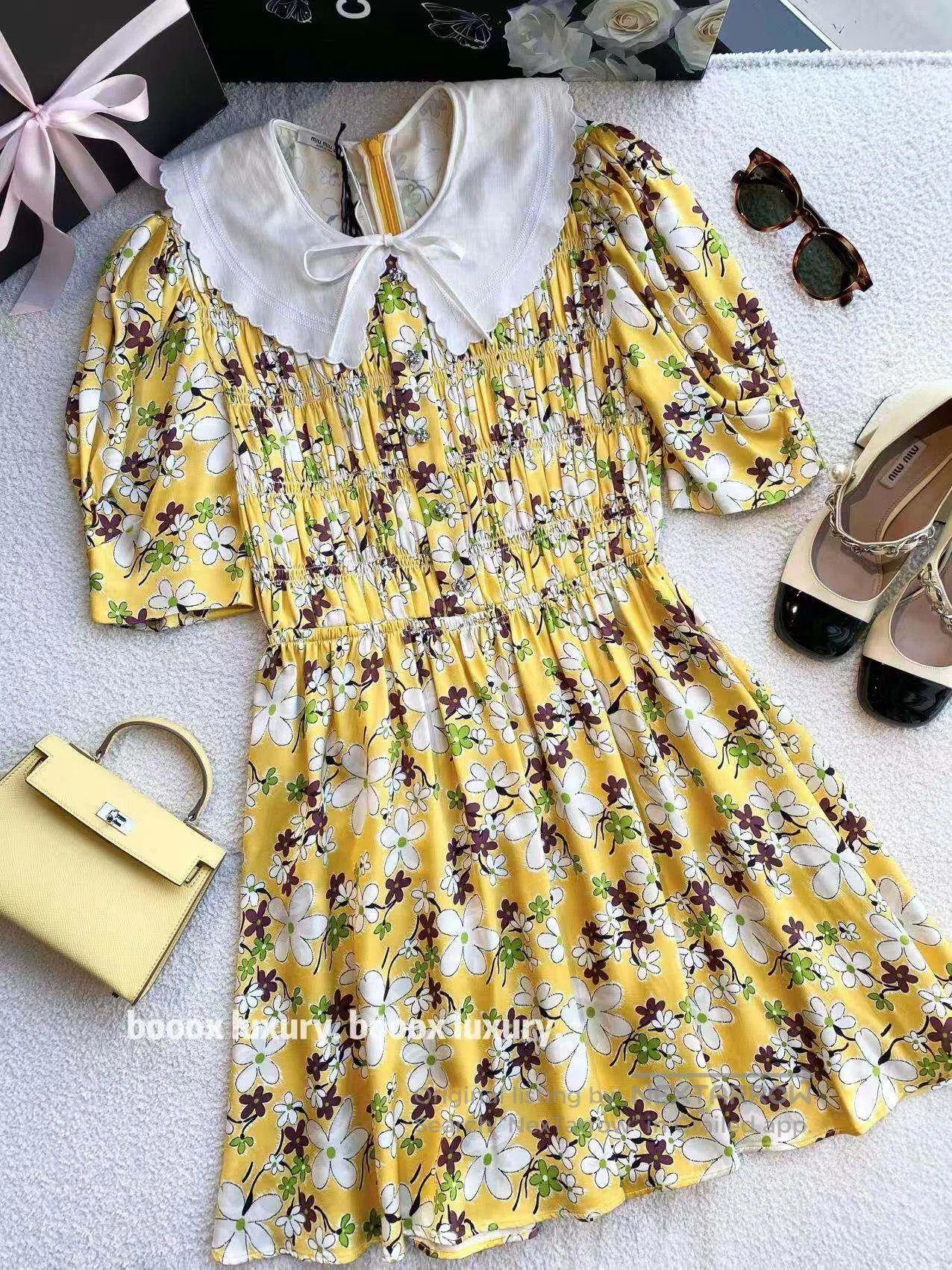 Miu Miu Miu Miu floral dress| Size XS / US 0-2 / IT 36-38 - 1 Thumbnail