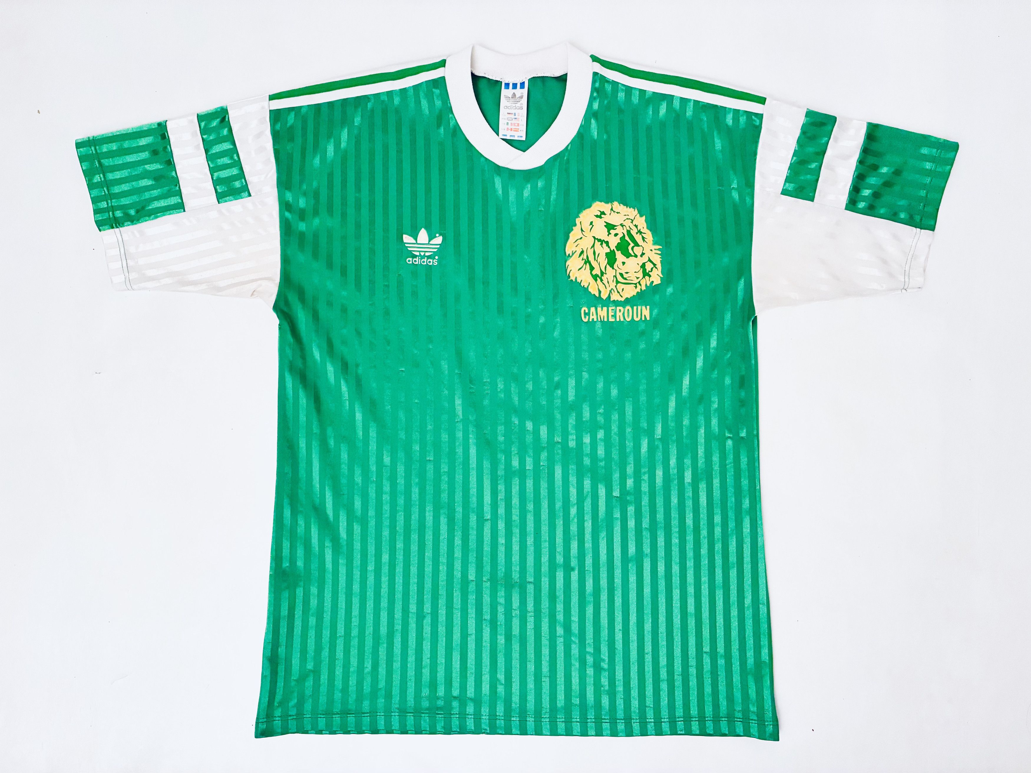 Adidas Cameroon Home Jersey 1990 - 1992 World Cup Italia 90 Size US L / EU 52-54 / 3 - 4 Thumbnail